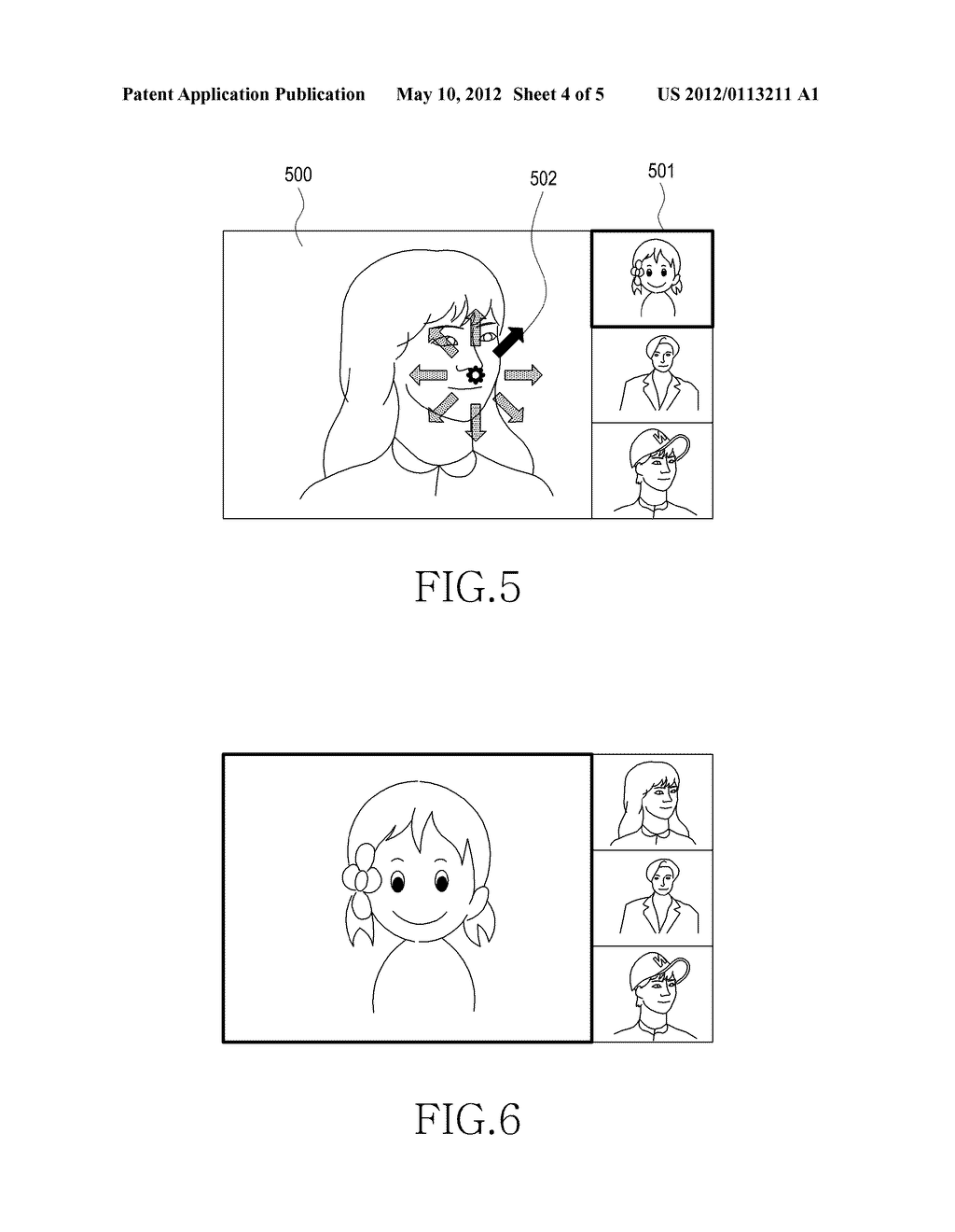 APPARATUS AND METHOD FOR CONFIGURING SCREEN FOR VIDEO CALL USING FACIAL     EXPRESSION - diagram, schematic, and image 05
