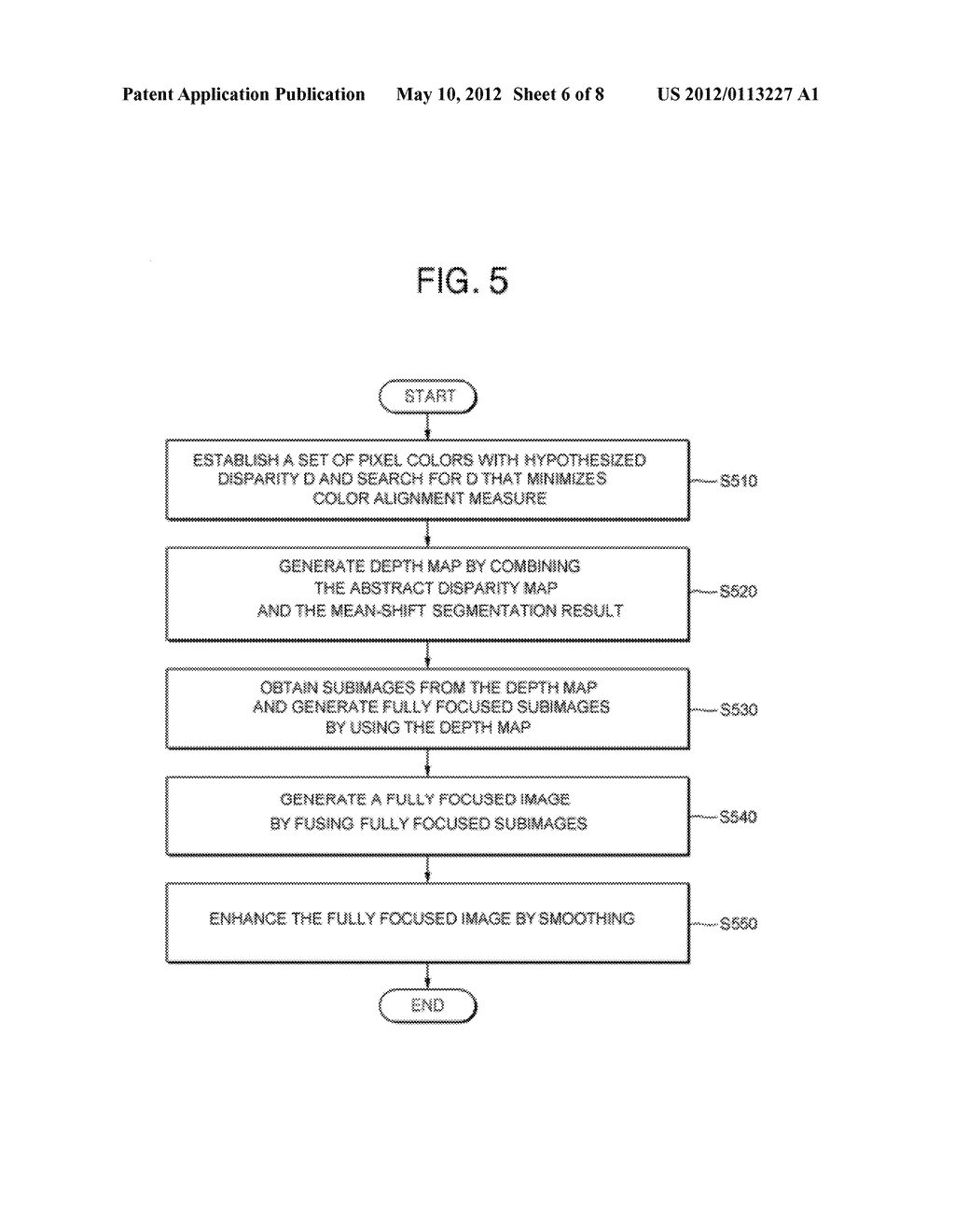APPARATUS AND METHOD FOR GENERATING A FULLY FOCUSED IMAGE BY USING A     CAMERA EQUIPPED WITH A MULTI-COLOR FILTER APERTURE - diagram, schematic, and image 07