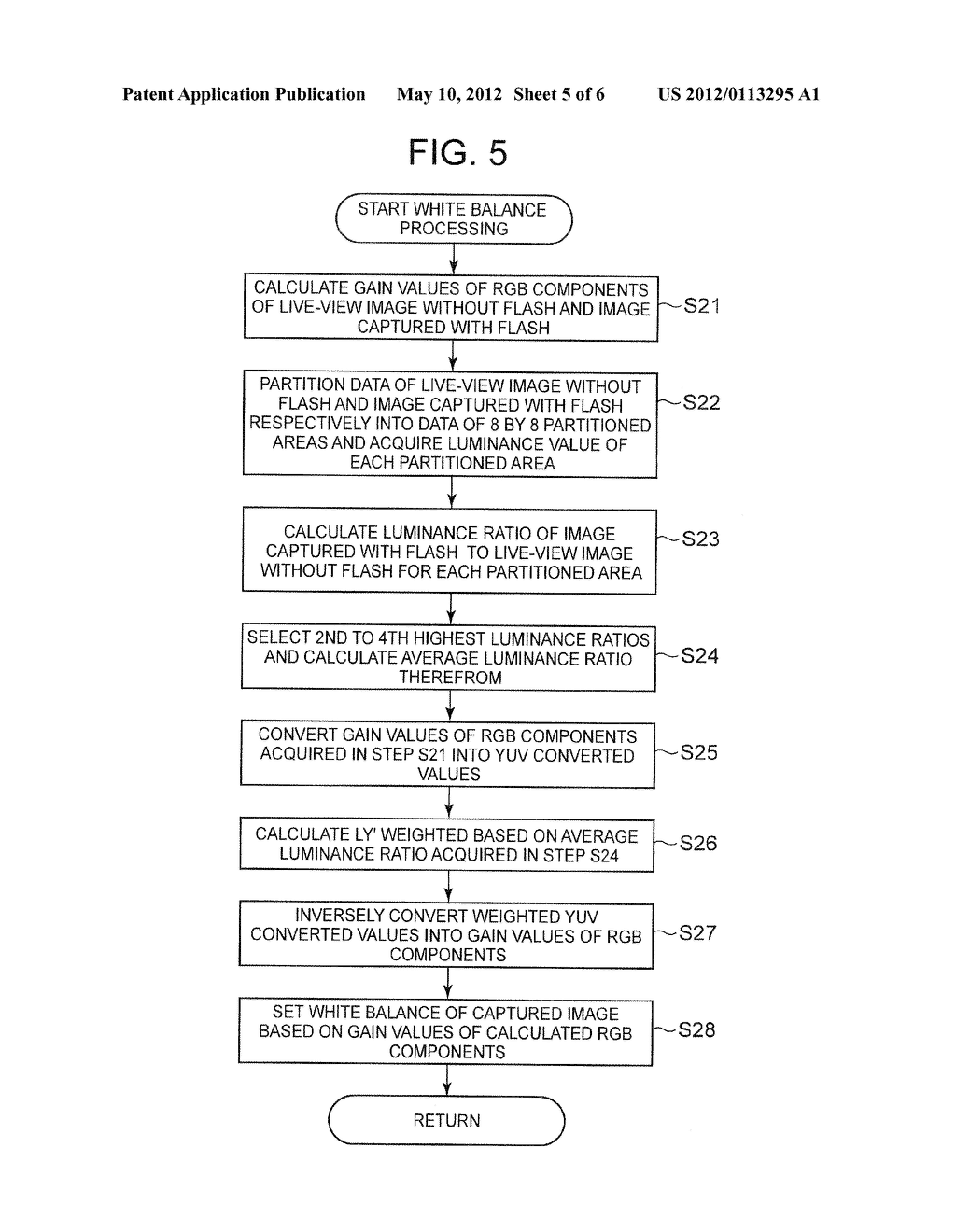 IMAGE CAPTURING APPARATUS CAPABLE OF ADJUSTING WHITE BALANCE - diagram, schematic, and image 06