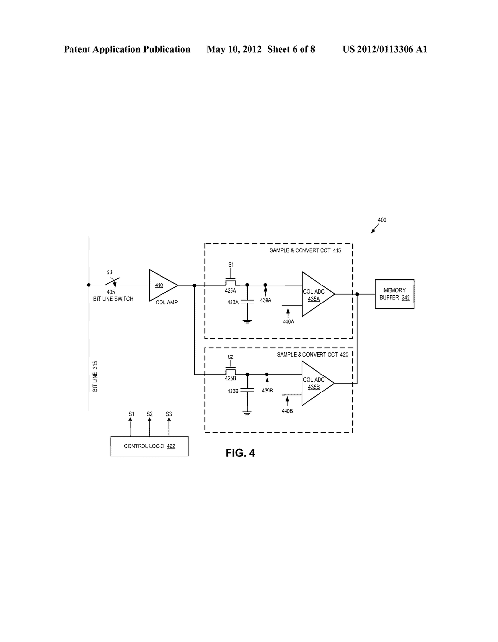 IMAGE SENSOR WITH PIPELINED COLUMN ANALOG-TO-DIGITAL CONVERTERS - diagram, schematic, and image 07