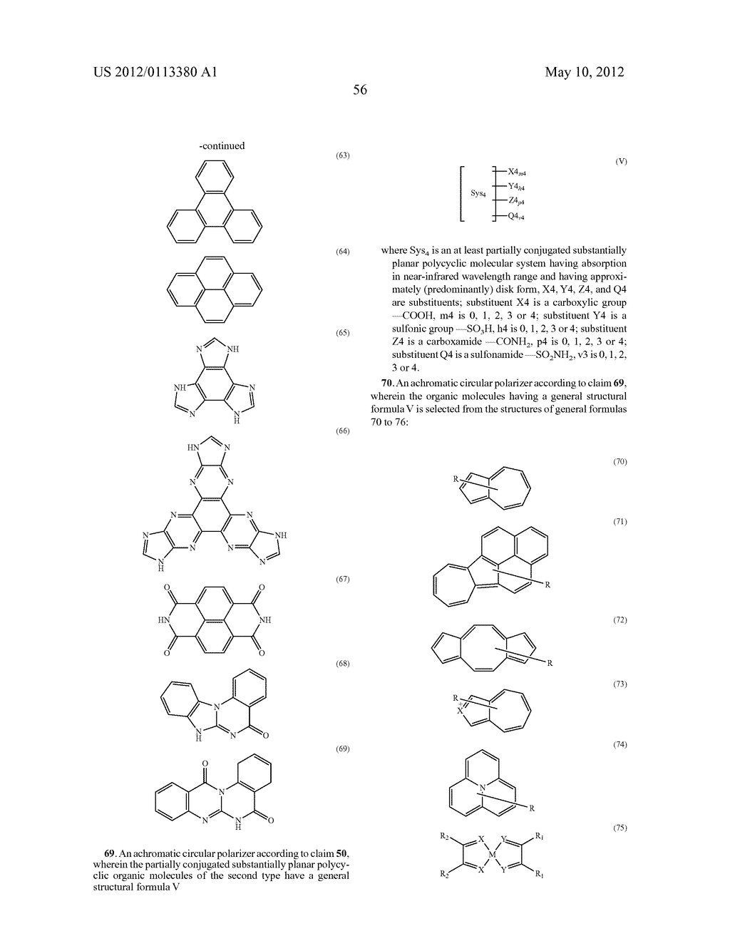 NEGATIVE DISPERSION RETARDATION PLATE AND ACHROMATIC CIRCULAR POLARIZER - diagram, schematic, and image 59