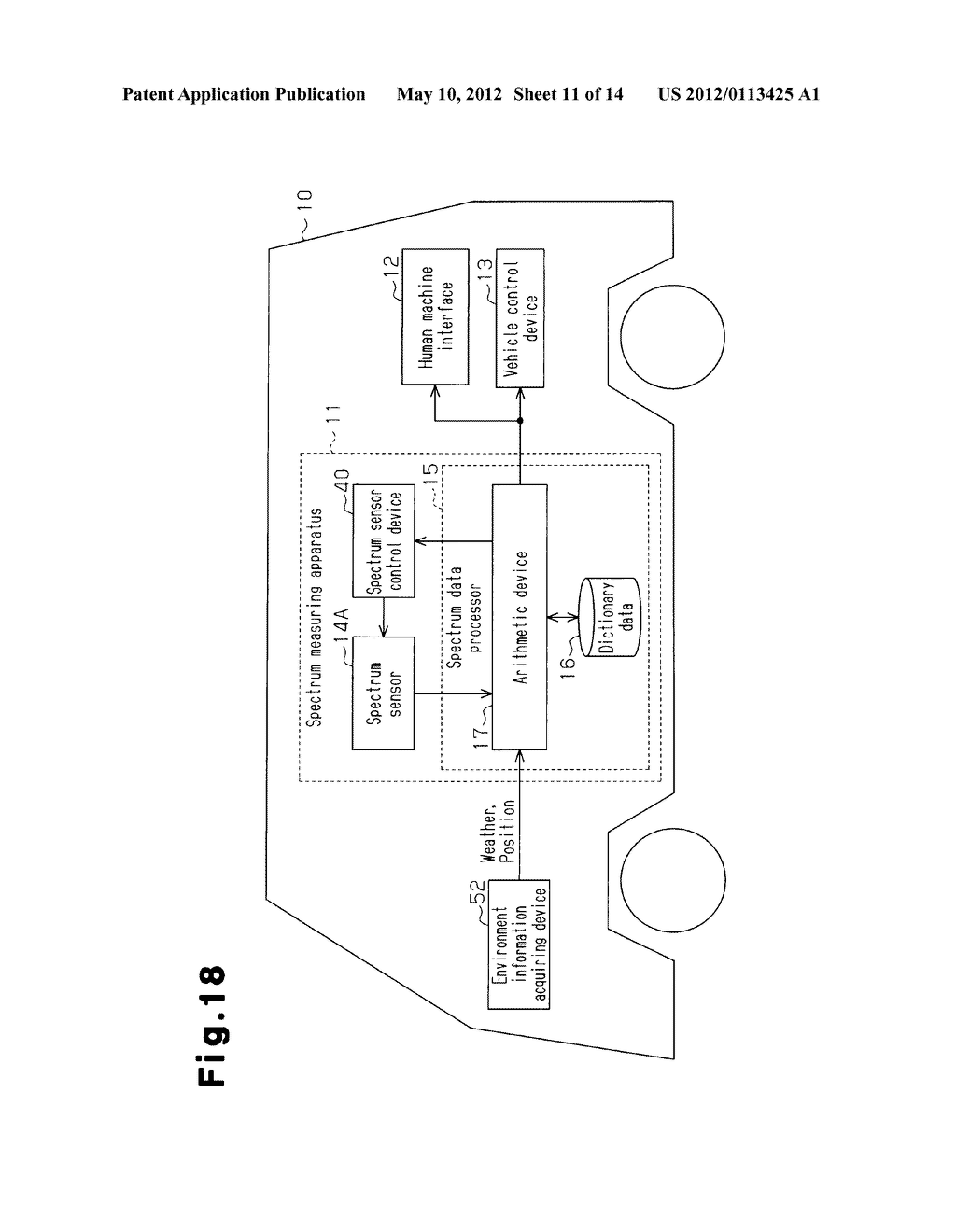 SPECTRUM MEASURING APPARATUS FOR MOVER - diagram, schematic, and image 12