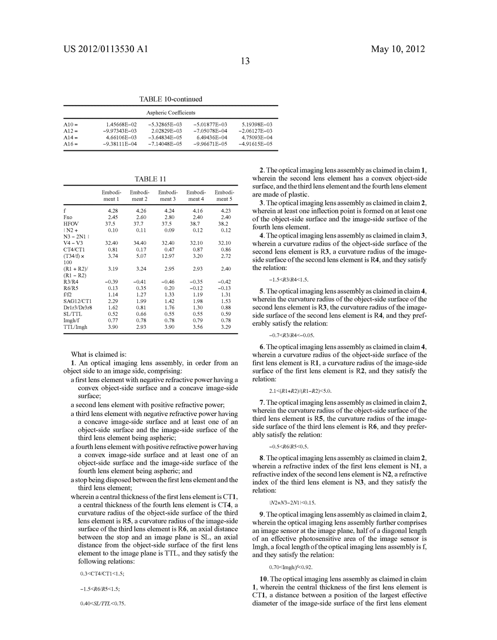 OPTICAL IMAGING LENS ASSEMBLY - diagram, schematic, and image 25