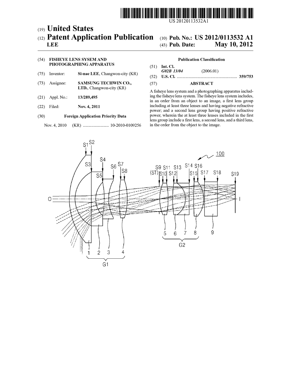 FISHEYE LENS SYSEM AND PHOTOGRAPHING APPARATUS - diagram, schematic, and image 01