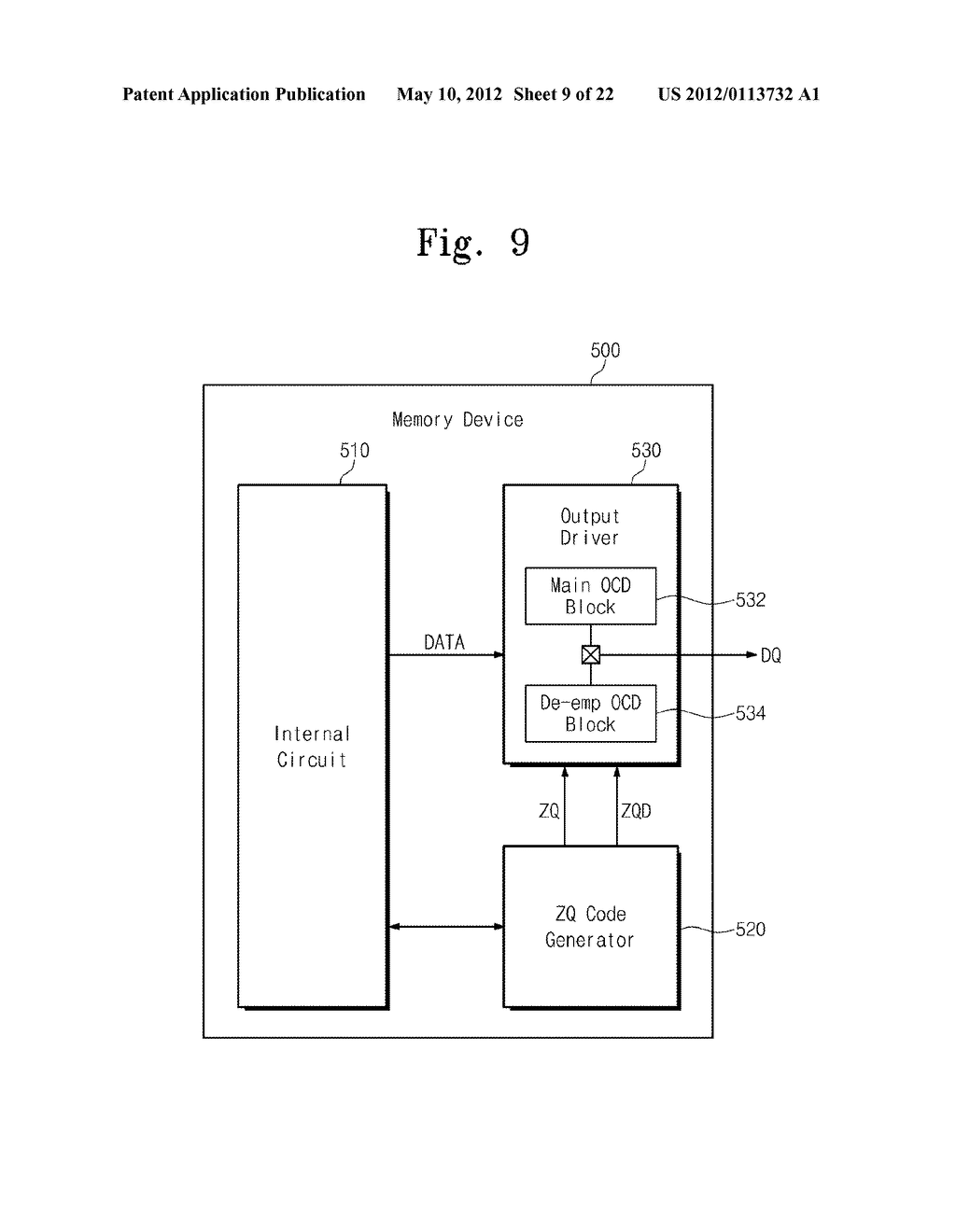 PSEUDO-OPEN DRAIN TYPE OUTPUT DRIVER HAVING DE-EMPHASIS FUNCTION,     SEMICONDUCTOR MEMORY DEVICE, AND CONTROL METHOD THEREOF - diagram, schematic, and image 10