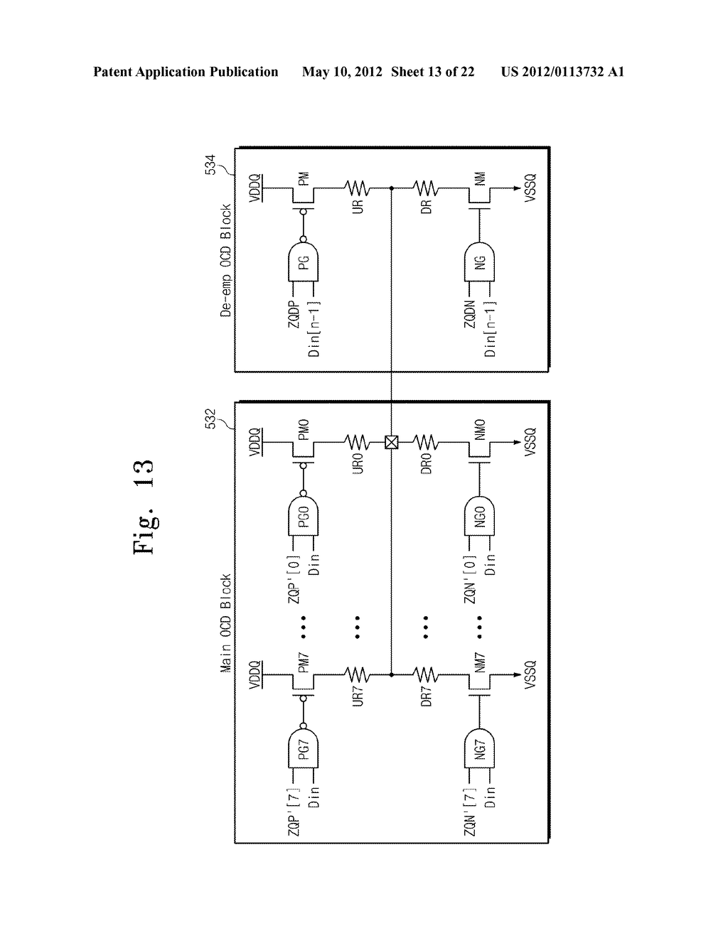 PSEUDO-OPEN DRAIN TYPE OUTPUT DRIVER HAVING DE-EMPHASIS FUNCTION,     SEMICONDUCTOR MEMORY DEVICE, AND CONTROL METHOD THEREOF - diagram, schematic, and image 14