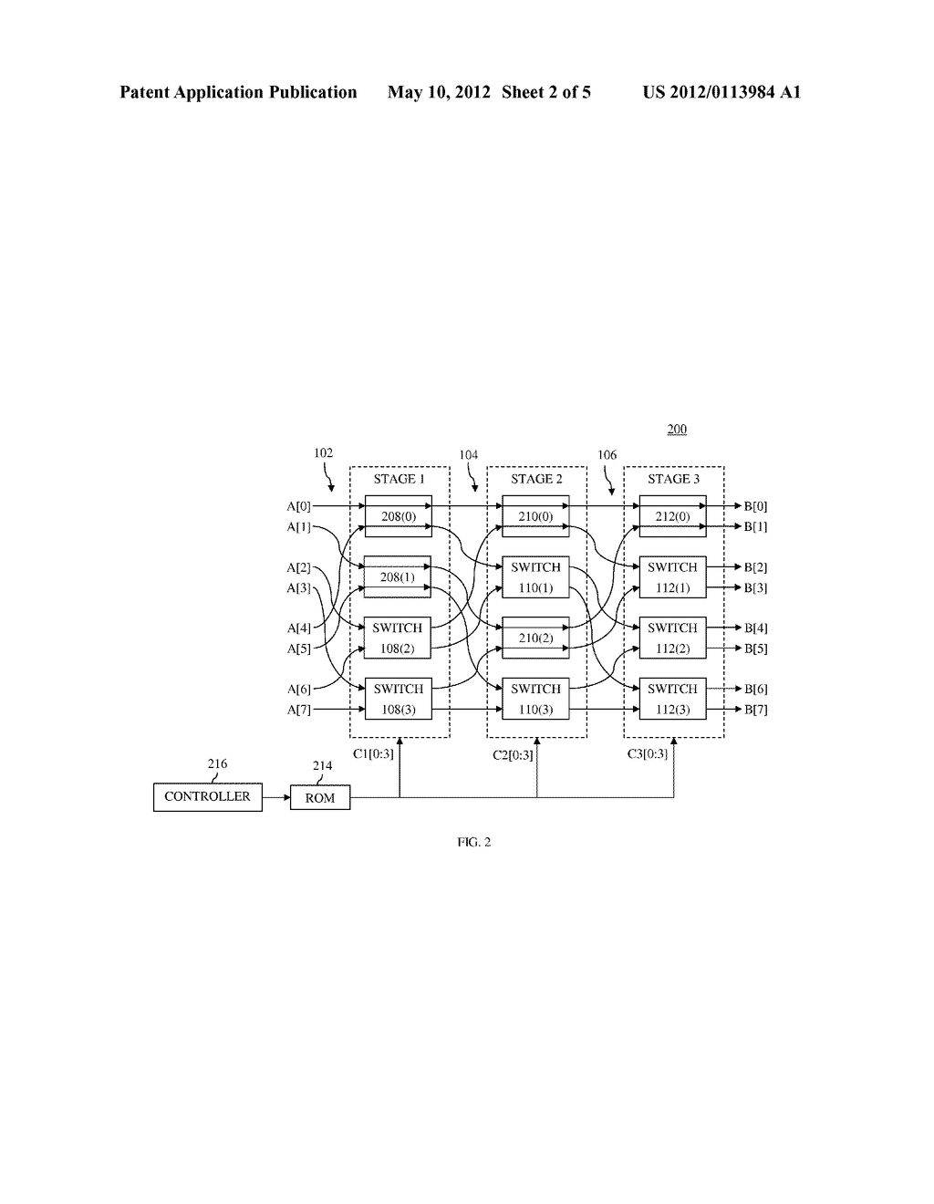 MULTI-STAGE INTERCONNECTION NETWORKS HAVING SMALLER MEMORY REQUIREMENTS - diagram, schematic, and image 03