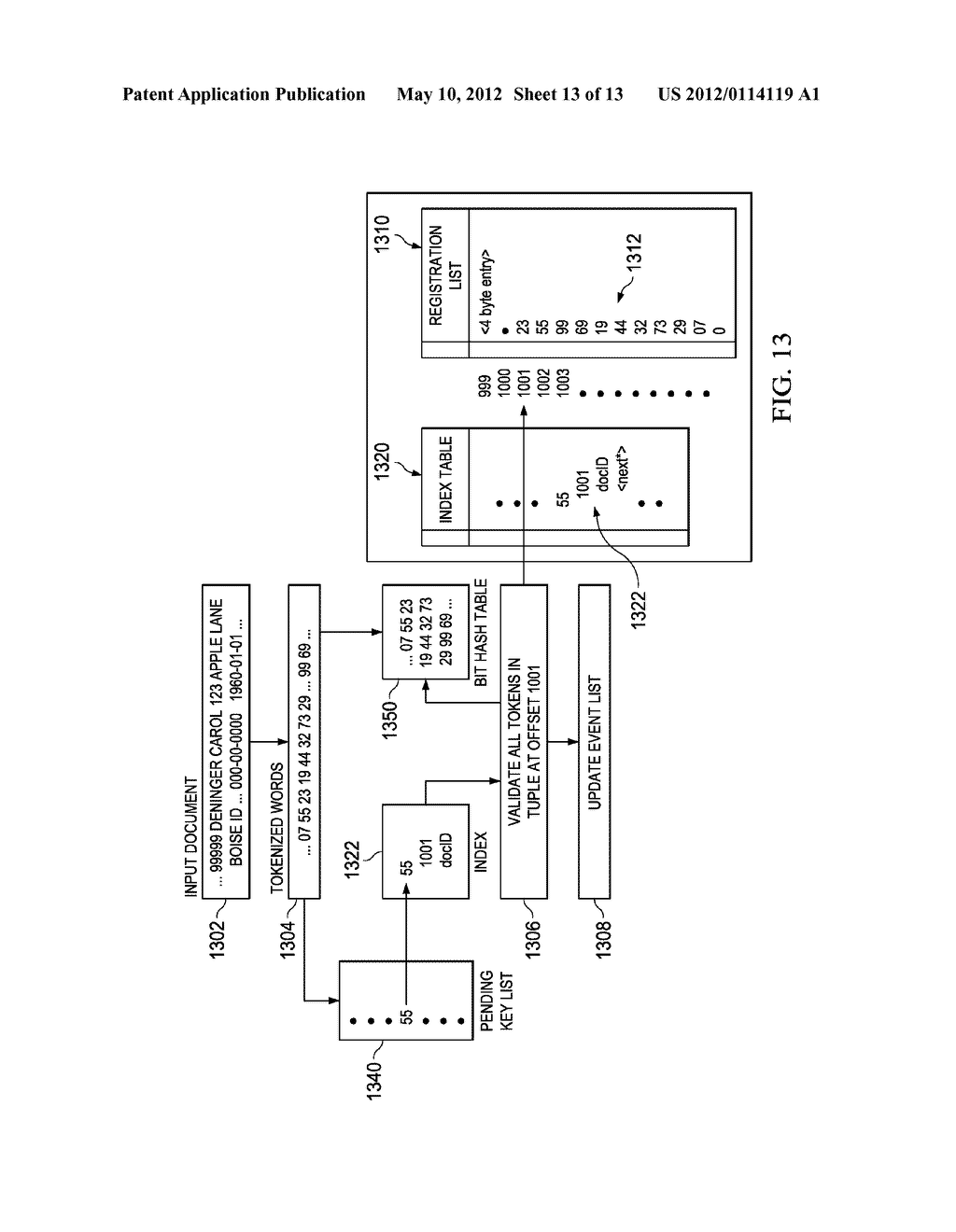 SYSTEM AND METHOD FOR PROTECTING SPECIFIED DATA COMBINATIONS - diagram, schematic, and image 14