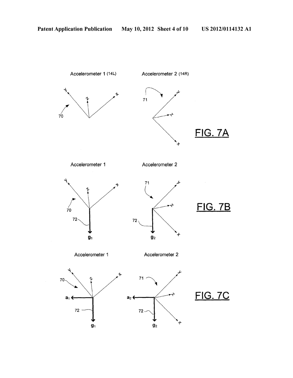 HEADSET WITH ACCELEROMETERS TO DETERMINE DIRECTION AND MOVEMENTS OF USER     HEAD AND METHOD - diagram, schematic, and image 05