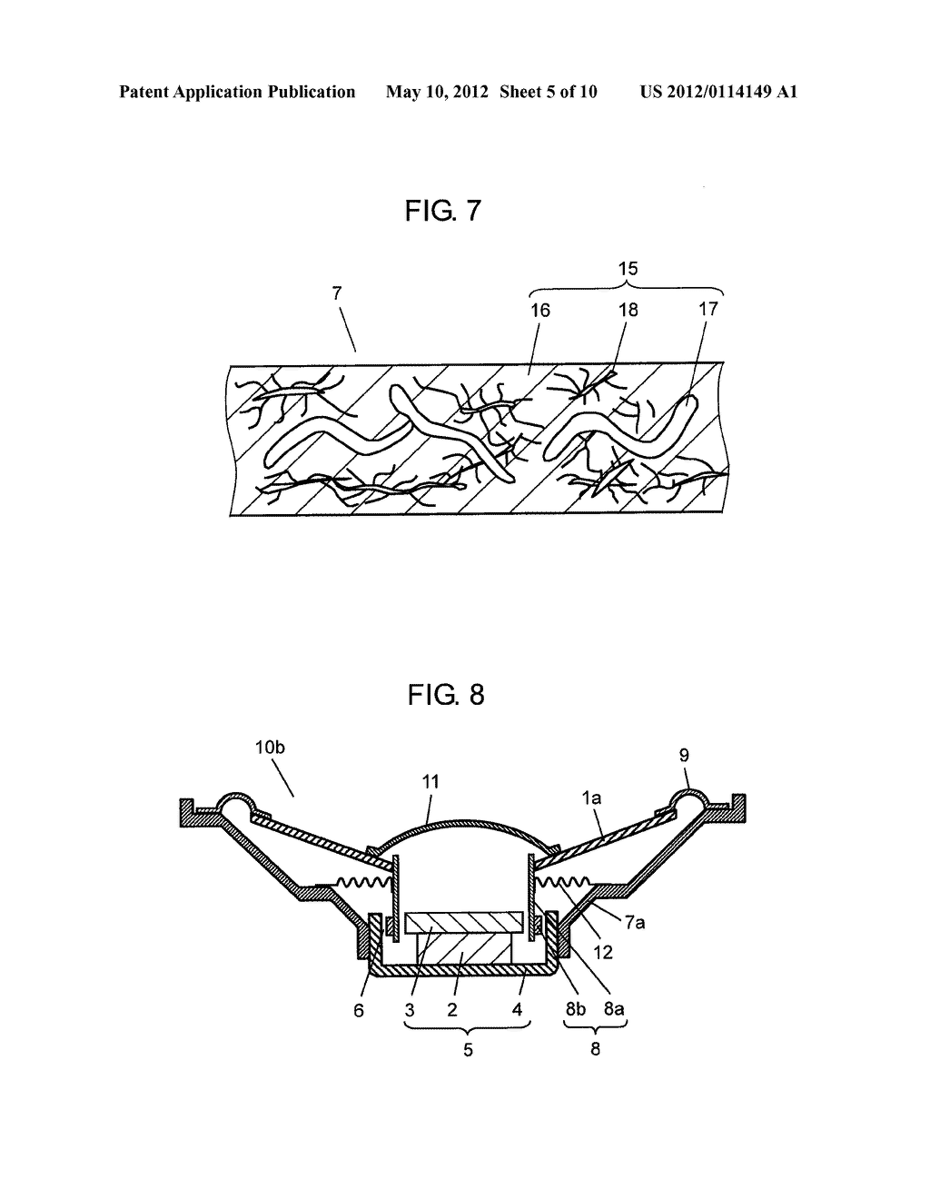 DIAPHRAGM FOR SPEAKER, FRAME FOR SPEAKER, DUST CAP FOR SPEAKER, SPEAKER     AND APPARATUS USING THEM, AND METHOD FOR MANUFACTURING COMPONENT FOR     SPEAKER - diagram, schematic, and image 06