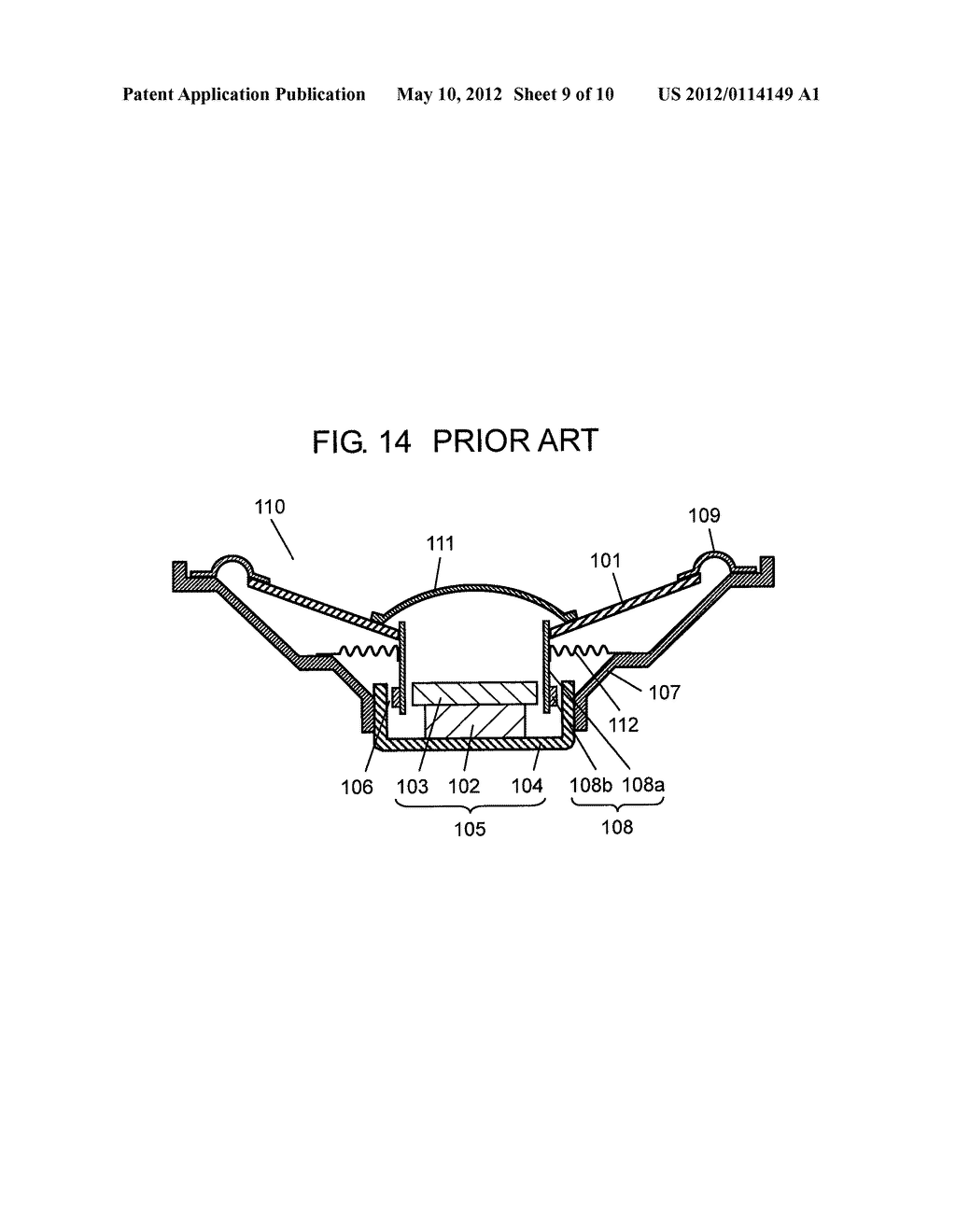 DIAPHRAGM FOR SPEAKER, FRAME FOR SPEAKER, DUST CAP FOR SPEAKER, SPEAKER     AND APPARATUS USING THEM, AND METHOD FOR MANUFACTURING COMPONENT FOR     SPEAKER - diagram, schematic, and image 10