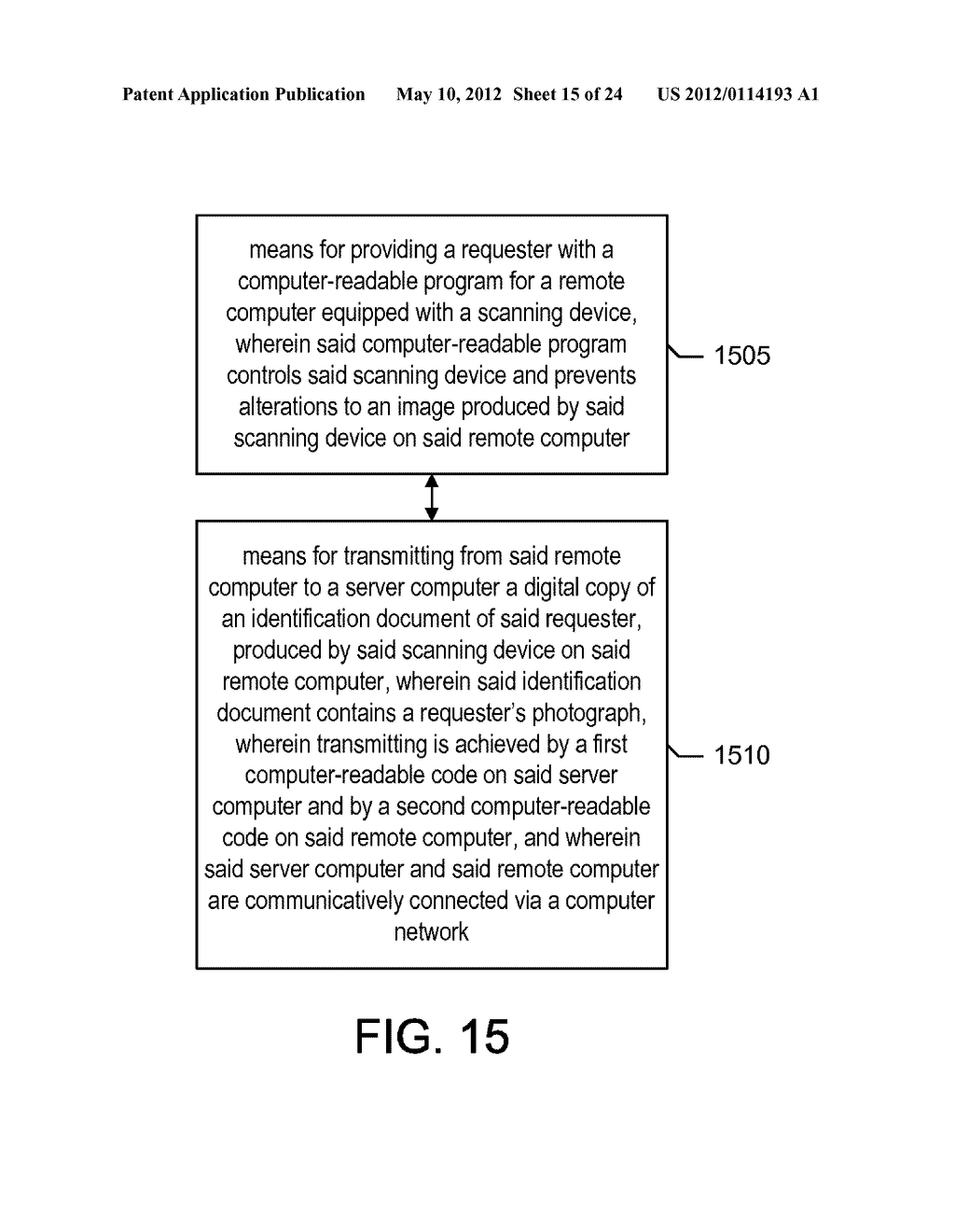 Systems and Methods for Person's Verification Using Portrait Photographs     Taken by a Verifier-Controlled Mobile Device - diagram, schematic, and image 16