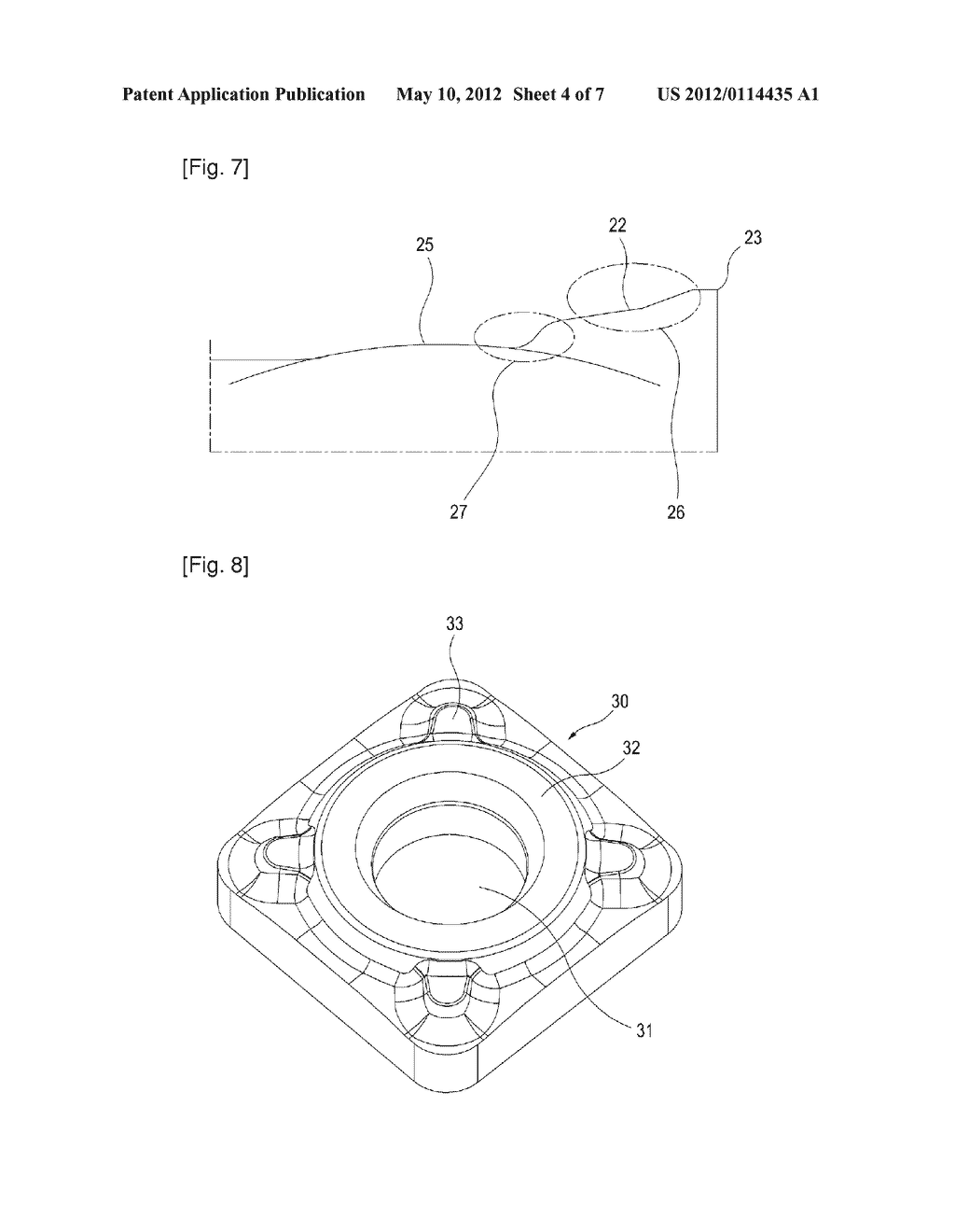Assembly of Double-Sided Indexable Cutting Insert and Reinforcing Part - diagram, schematic, and image 05