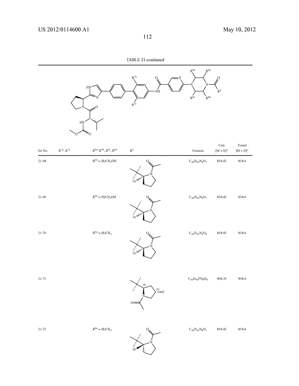 NOVEL INHIBITORS OF HEPATITIS C VIRUS - diagram, schematic, and image 113