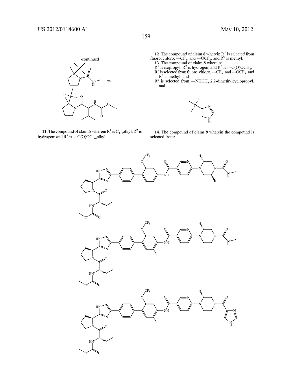 NOVEL INHIBITORS OF HEPATITIS C VIRUS - diagram, schematic, and image 160