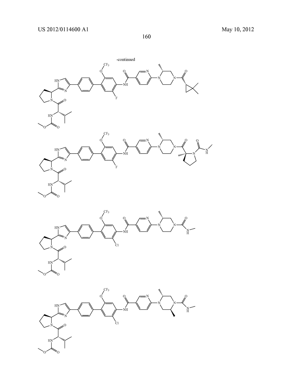 NOVEL INHIBITORS OF HEPATITIS C VIRUS - diagram, schematic, and image 161