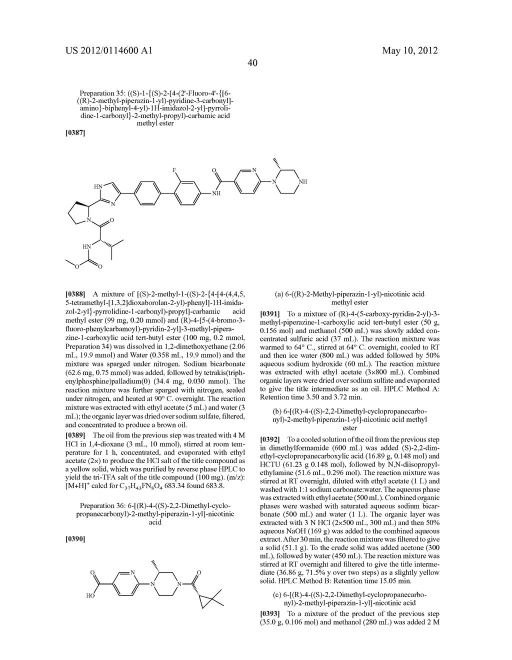 NOVEL INHIBITORS OF HEPATITIS C VIRUS - diagram, schematic, and image 41