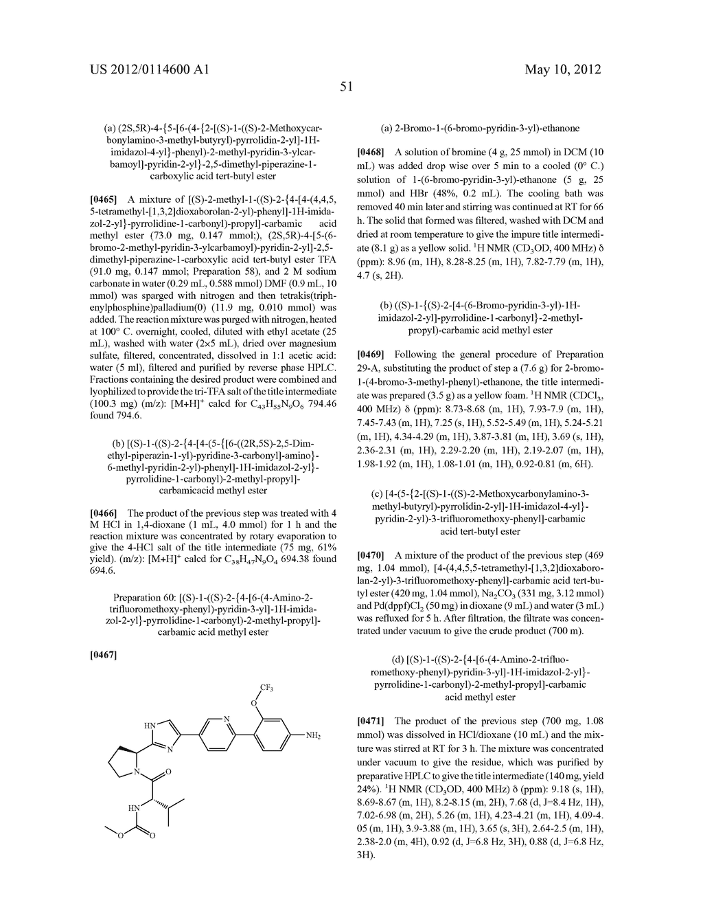 NOVEL INHIBITORS OF HEPATITIS C VIRUS - diagram, schematic, and image 52