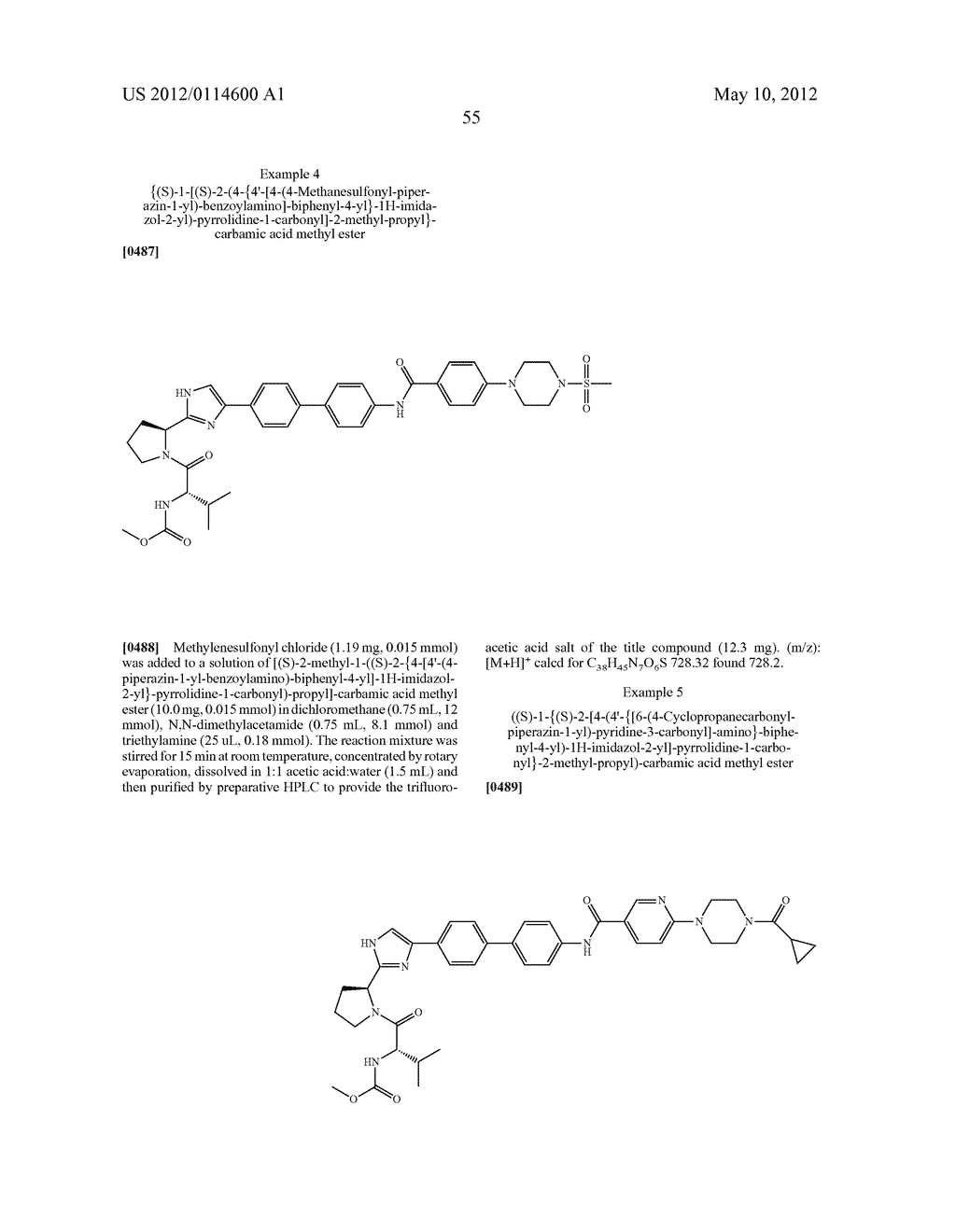 NOVEL INHIBITORS OF HEPATITIS C VIRUS - diagram, schematic, and image 56