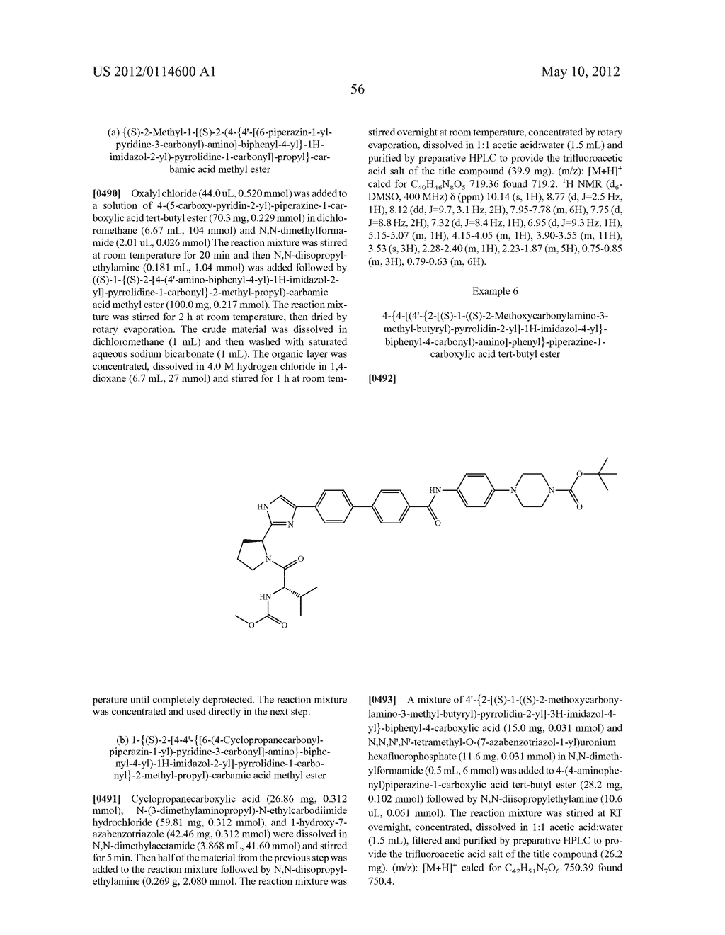 NOVEL INHIBITORS OF HEPATITIS C VIRUS - diagram, schematic, and image 57