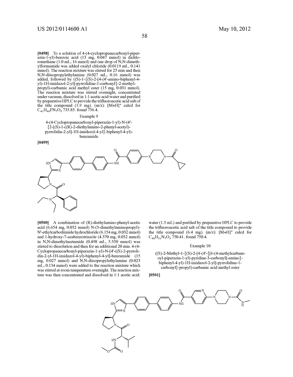 NOVEL INHIBITORS OF HEPATITIS C VIRUS - diagram, schematic, and image 59