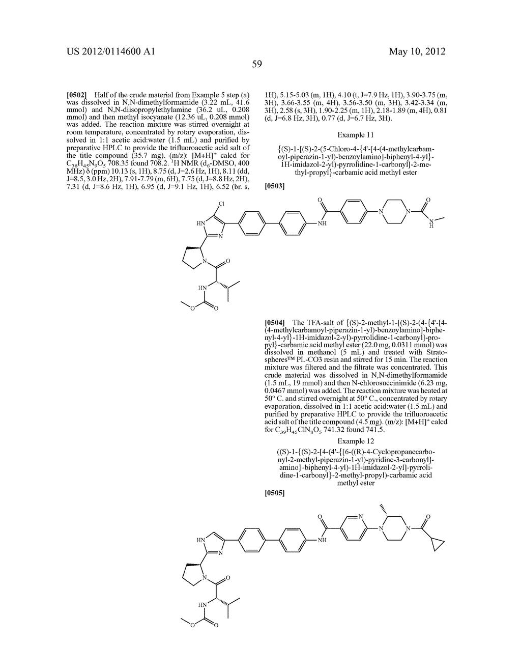 NOVEL INHIBITORS OF HEPATITIS C VIRUS - diagram, schematic, and image 60