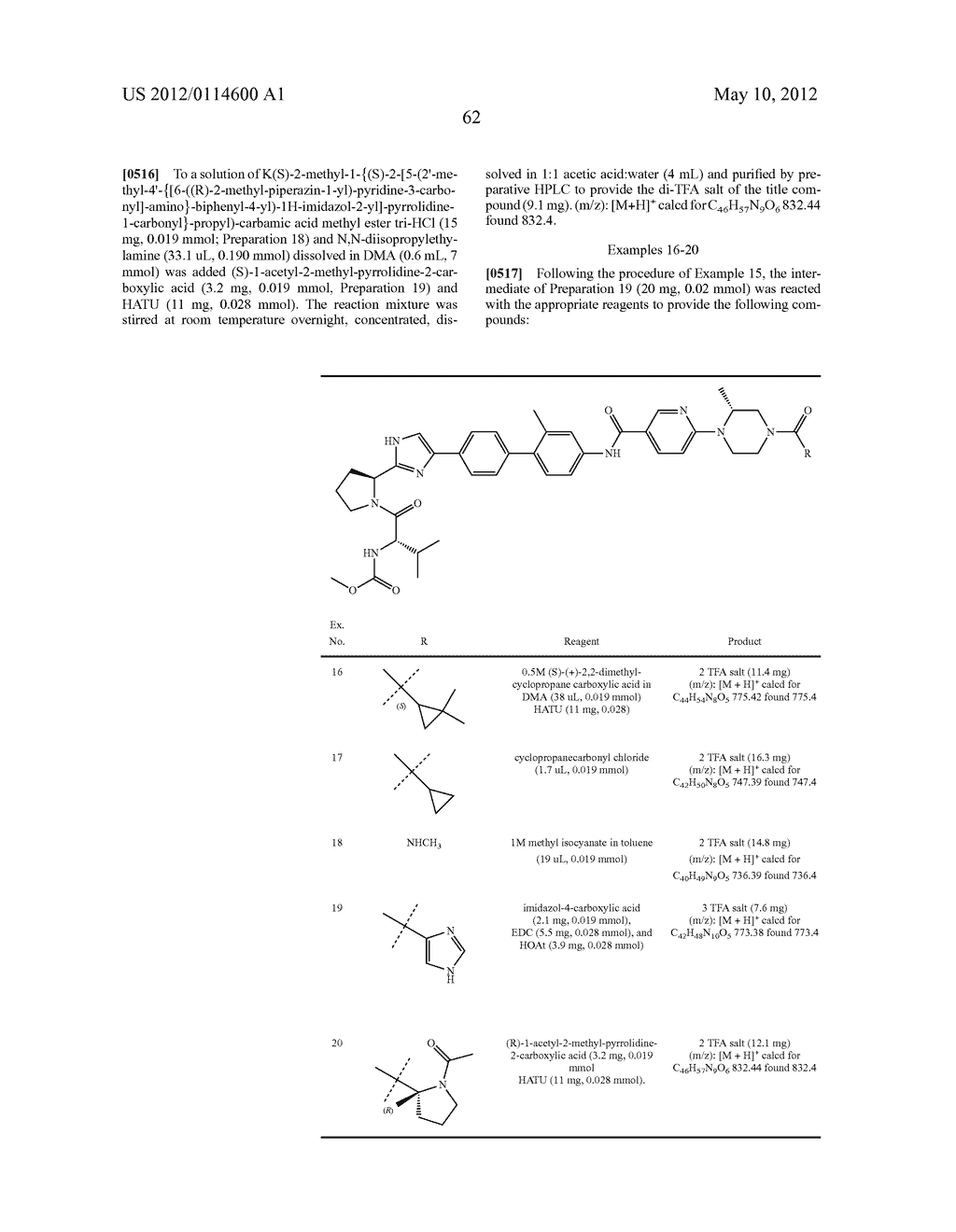 NOVEL INHIBITORS OF HEPATITIS C VIRUS - diagram, schematic, and image 63