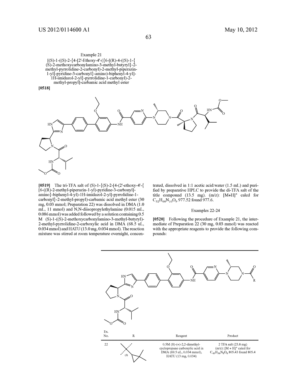 NOVEL INHIBITORS OF HEPATITIS C VIRUS - diagram, schematic, and image 64