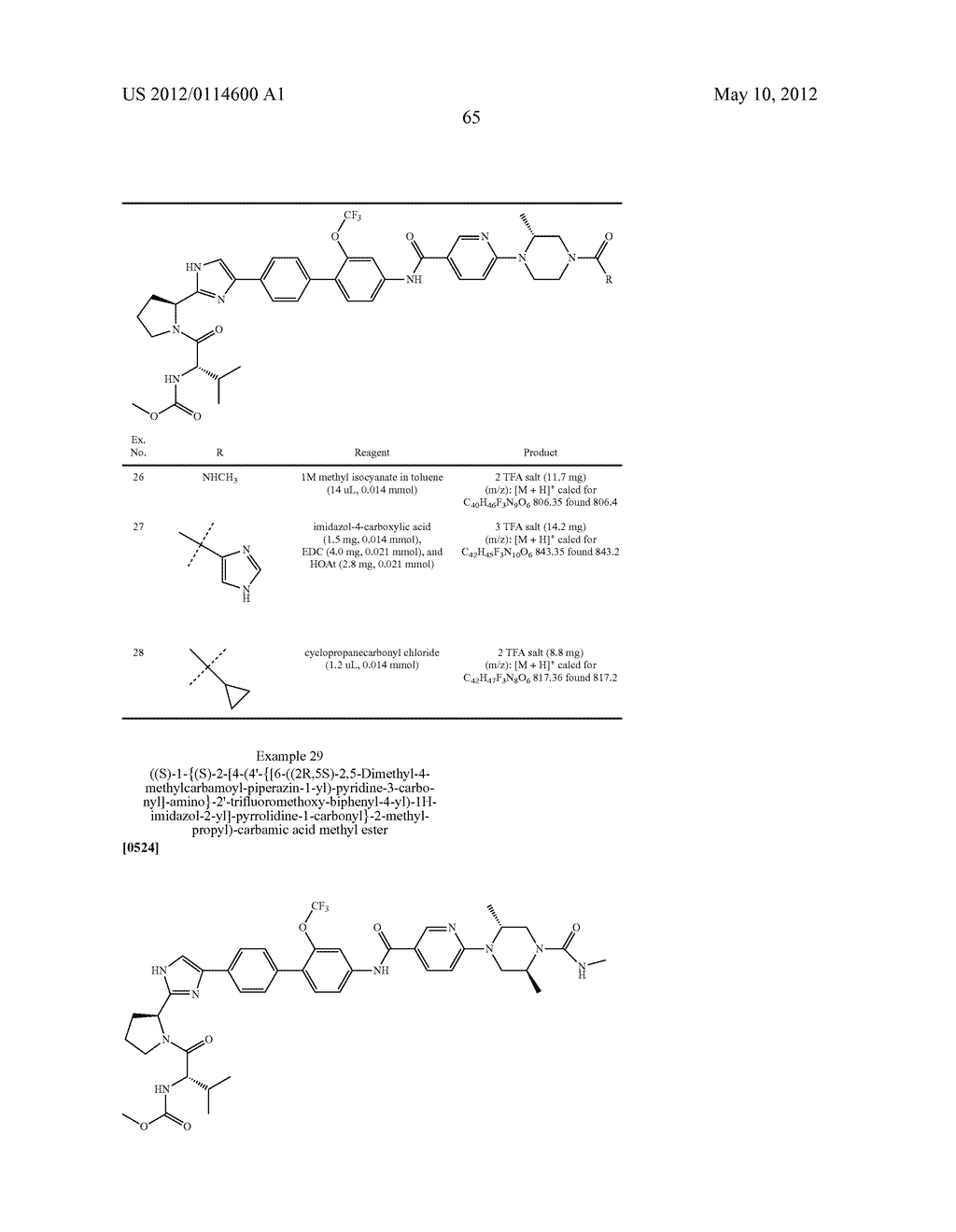 NOVEL INHIBITORS OF HEPATITIS C VIRUS - diagram, schematic, and image 66