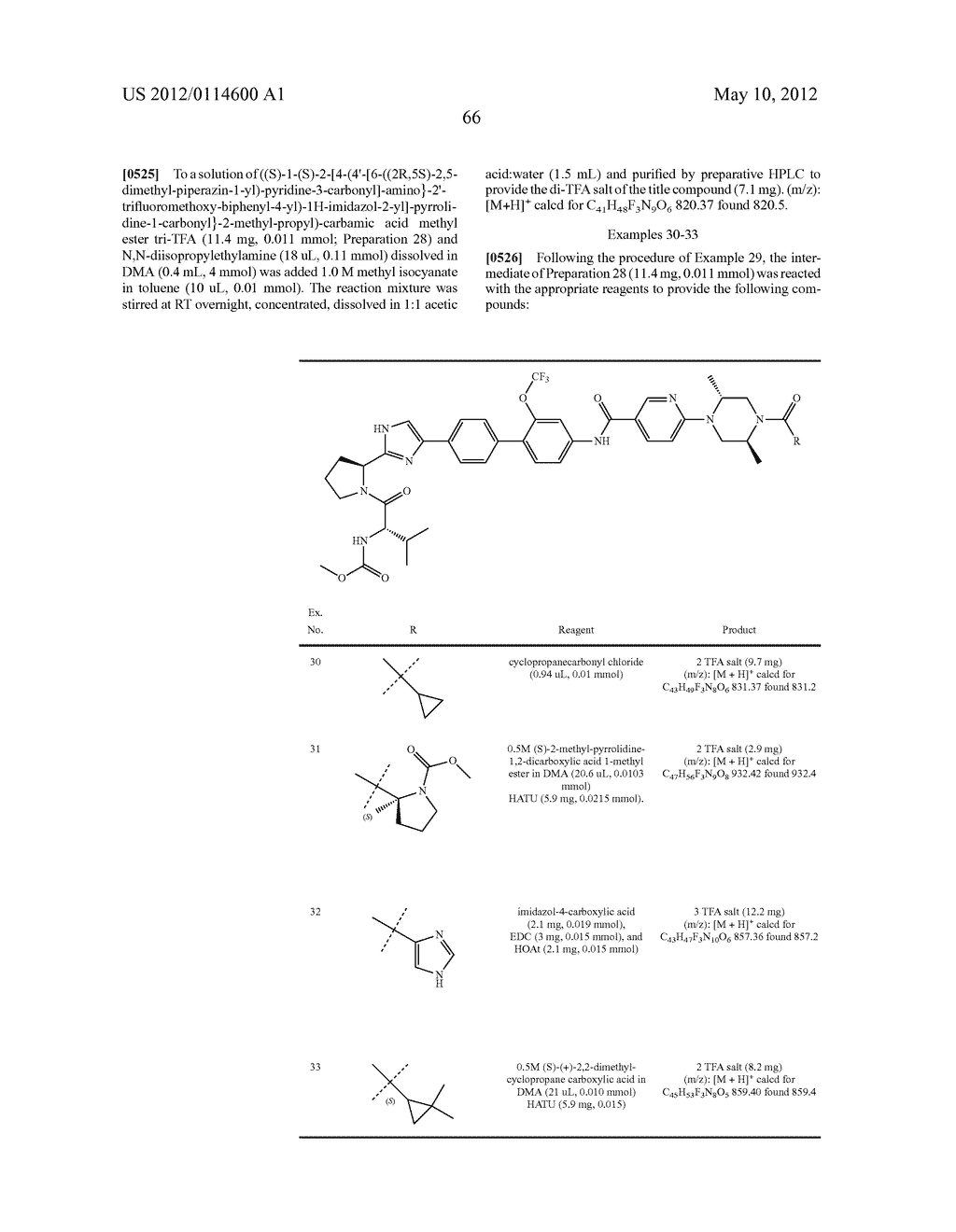 NOVEL INHIBITORS OF HEPATITIS C VIRUS - diagram, schematic, and image 67