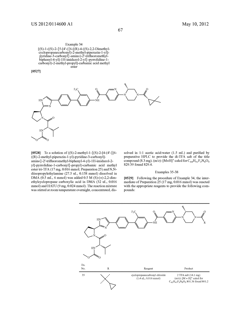 NOVEL INHIBITORS OF HEPATITIS C VIRUS - diagram, schematic, and image 68