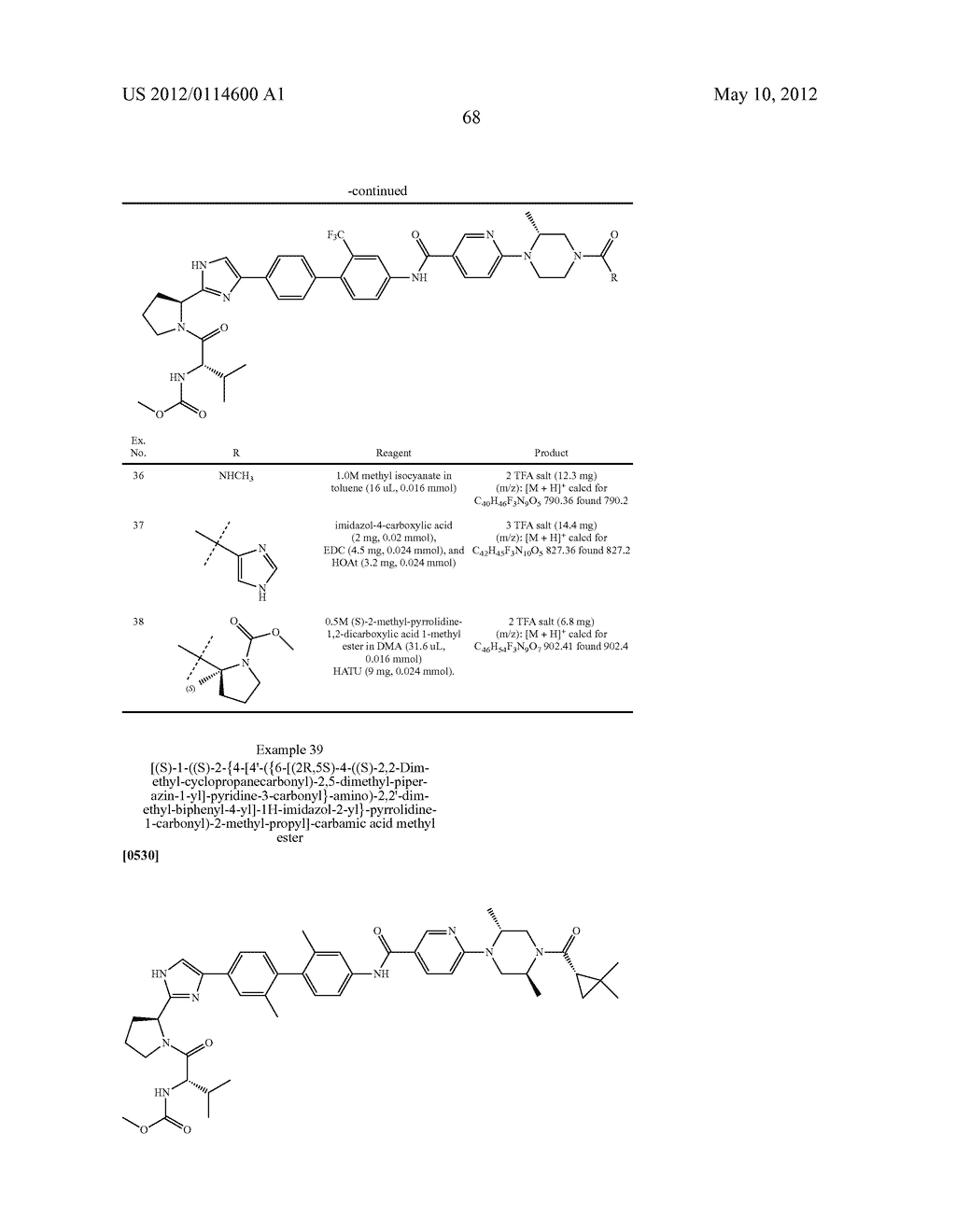 NOVEL INHIBITORS OF HEPATITIS C VIRUS - diagram, schematic, and image 69