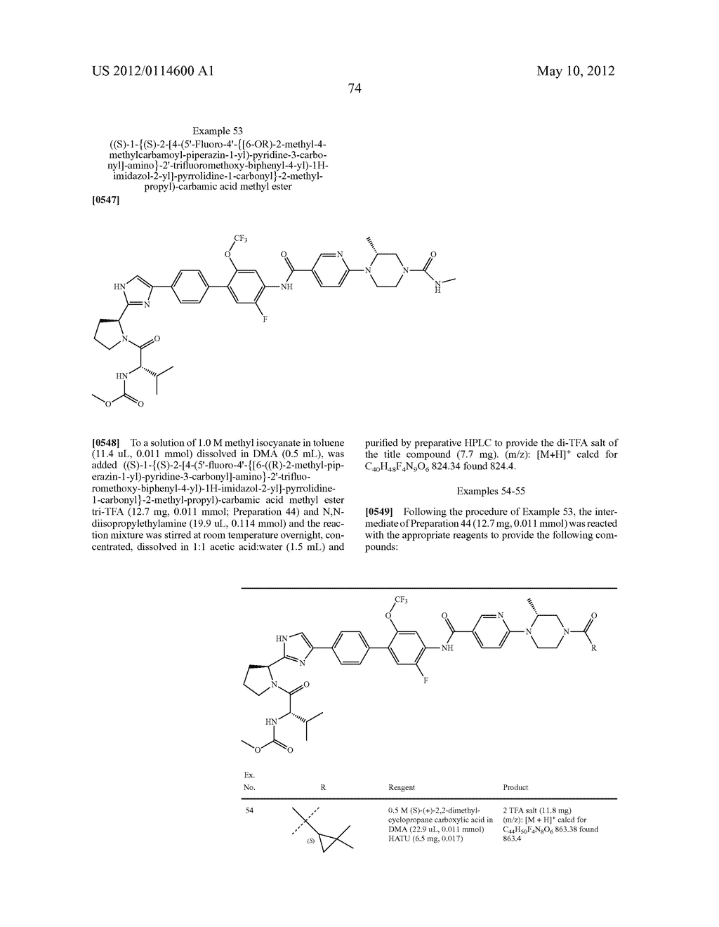 NOVEL INHIBITORS OF HEPATITIS C VIRUS - diagram, schematic, and image 75