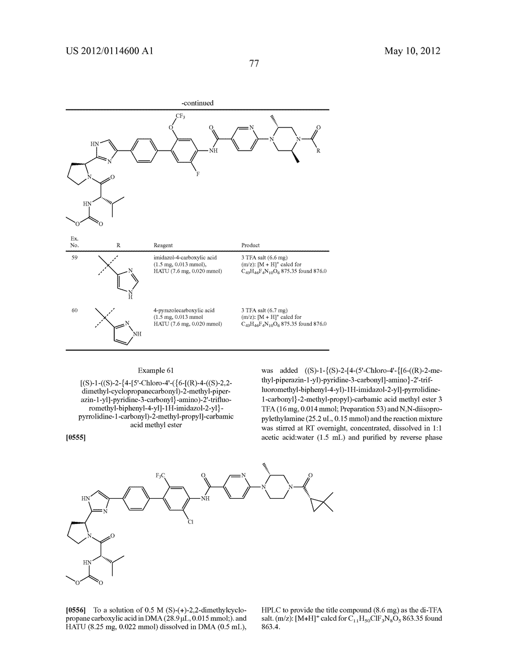 NOVEL INHIBITORS OF HEPATITIS C VIRUS - diagram, schematic, and image 78