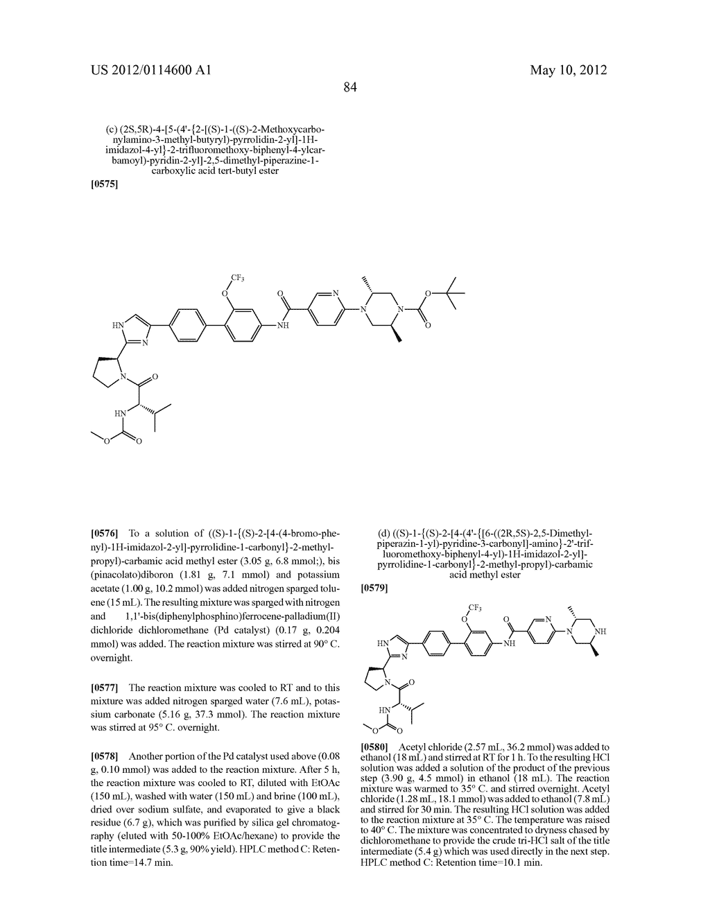 NOVEL INHIBITORS OF HEPATITIS C VIRUS - diagram, schematic, and image 85