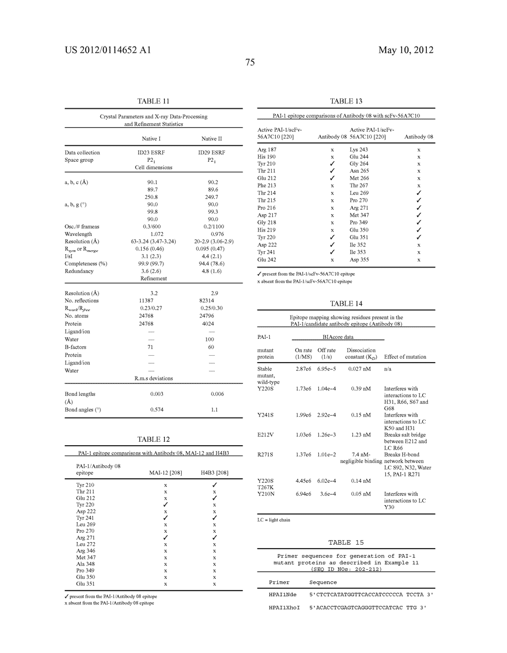 ANTI-PAI-1 ANTIBODIES AND METHODS OF USE THEREOF - diagram, schematic, and image 94