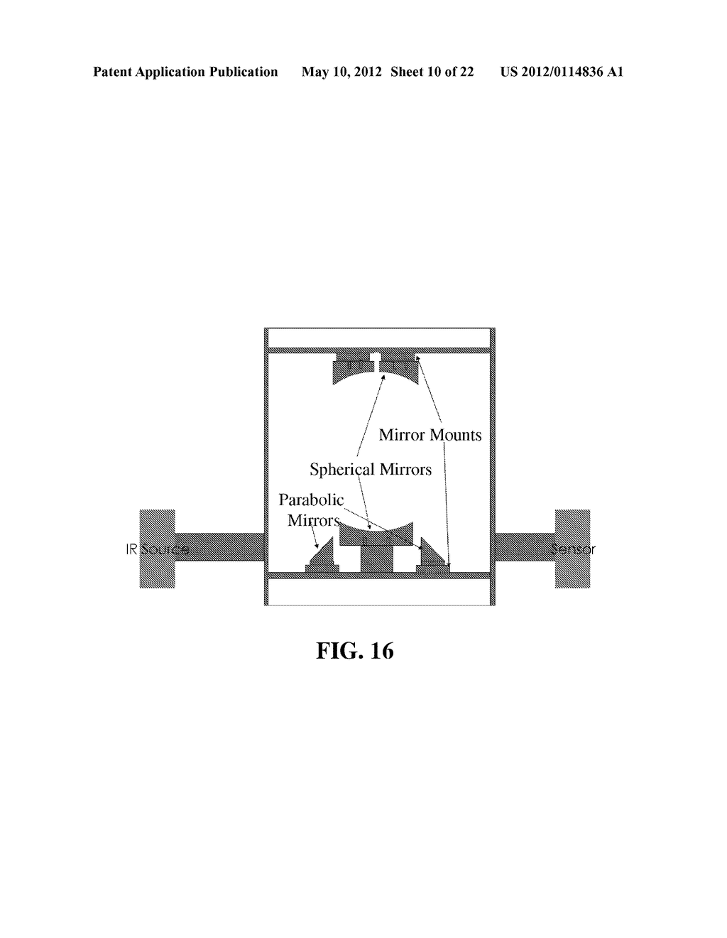 TPIR APPARATUS FOR MONITORING TUNGSTEN HEXAFLUORIDE PROCESSING TO DETECT     GAS PHASE NUCLEATION, AND METHOD AND SYSTEM UTILIZING SAME - diagram, schematic, and image 11