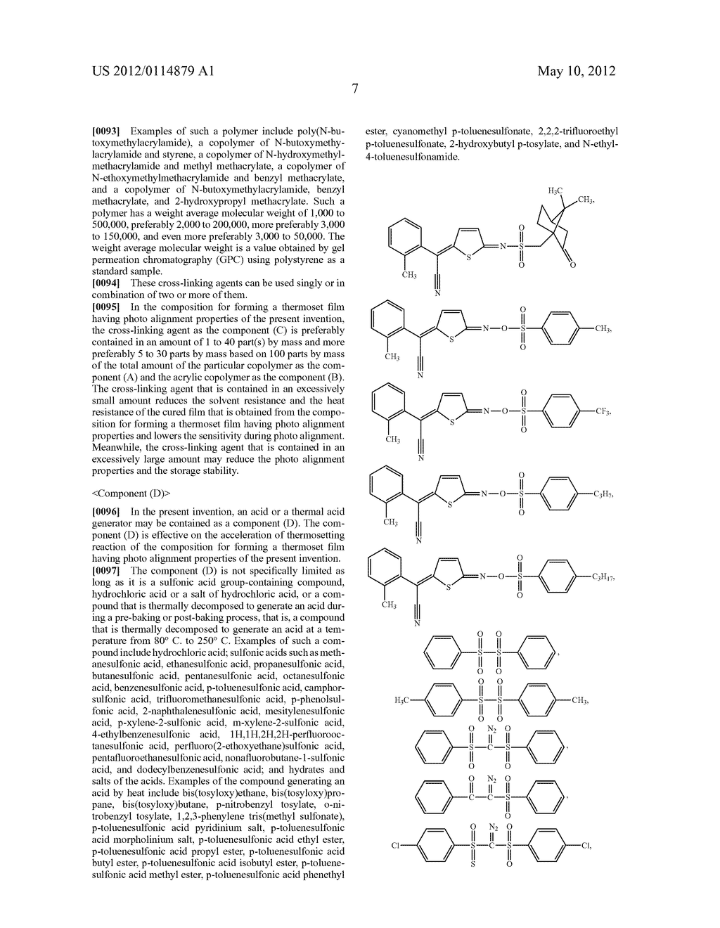 COMPOSITION FOR FORMING THERMOSET FILM HAVING PHOTO ALIGNMENT PROPERTIES - diagram, schematic, and image 09