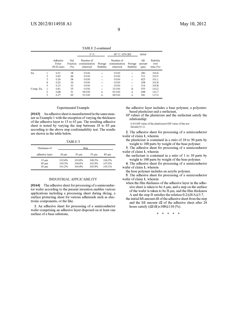 ADHESIVE SHEET FOR PROCESSING OF SEMICONDUCTOR WAFTER - diagram, schematic, and image 11