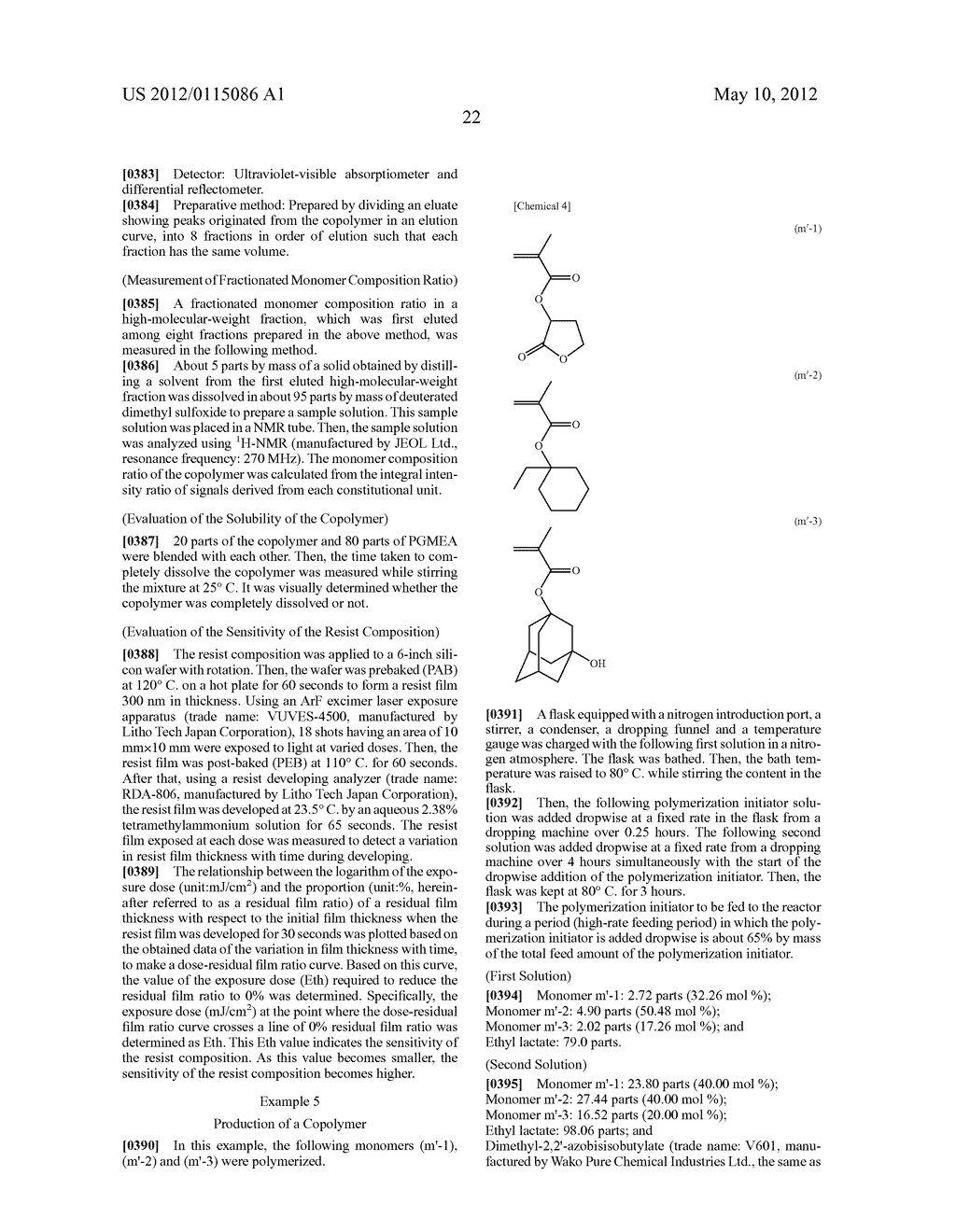 METHOD FOR PRODUCING POLYMER, POLYMER FOR LITHOGRAPHY, RESIST COMPOSITION,     AND METHOD FOR PRODUCING SUBSTRATE - diagram, schematic, and image 31