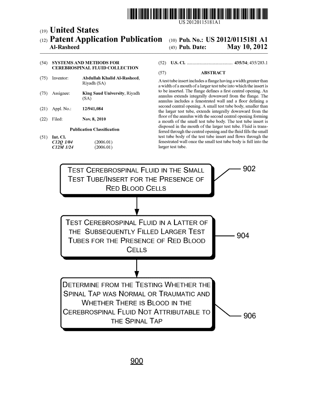 SYSTEMS AND METHODS FOR CEREBROSPINAL FLUID COLLECTION - diagram, schematic, and image 01