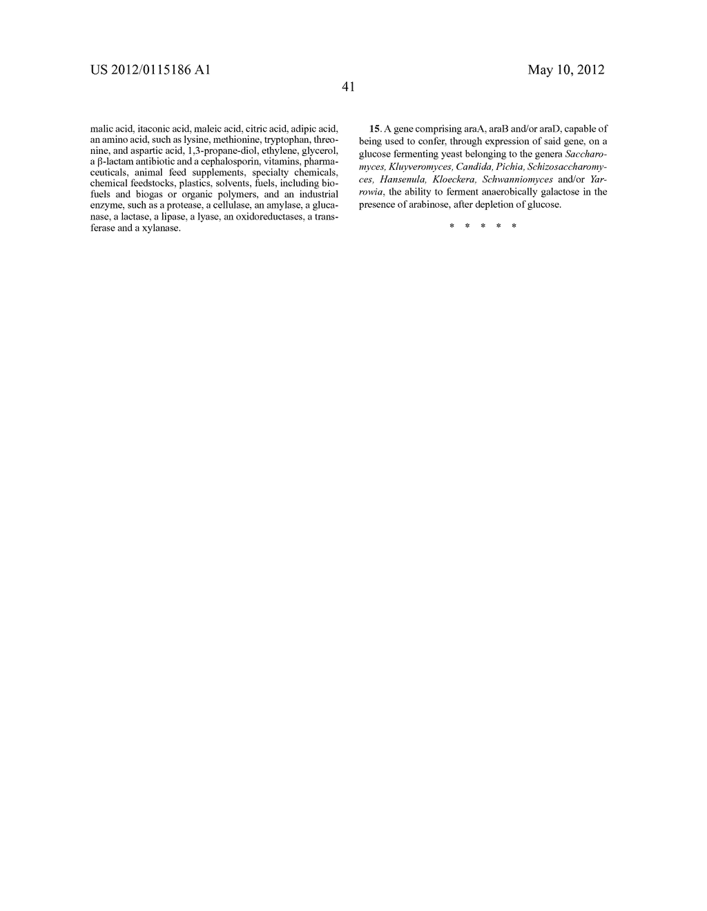 FERMENTATIVE PRODUCTION OF ETHANOL FROM GLUCOSE, GALACTOSE AND ARABINOSE     EMPLOYING A RECOMBINANT YEAST STRAIN - diagram, schematic, and image 64