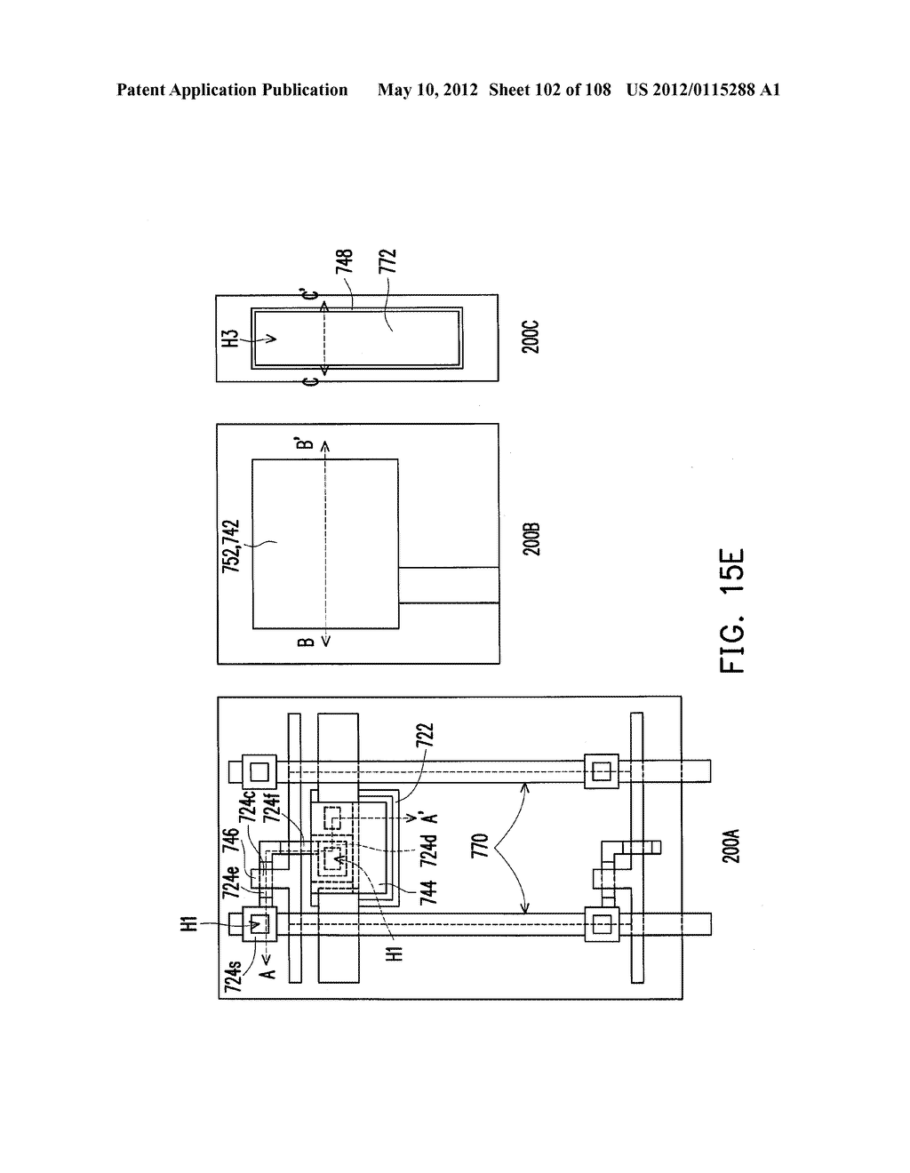 METHOD FOR FABRICATING ACTIVE DEVICE ARRAY SUBSTRATE - diagram, schematic, and image 103