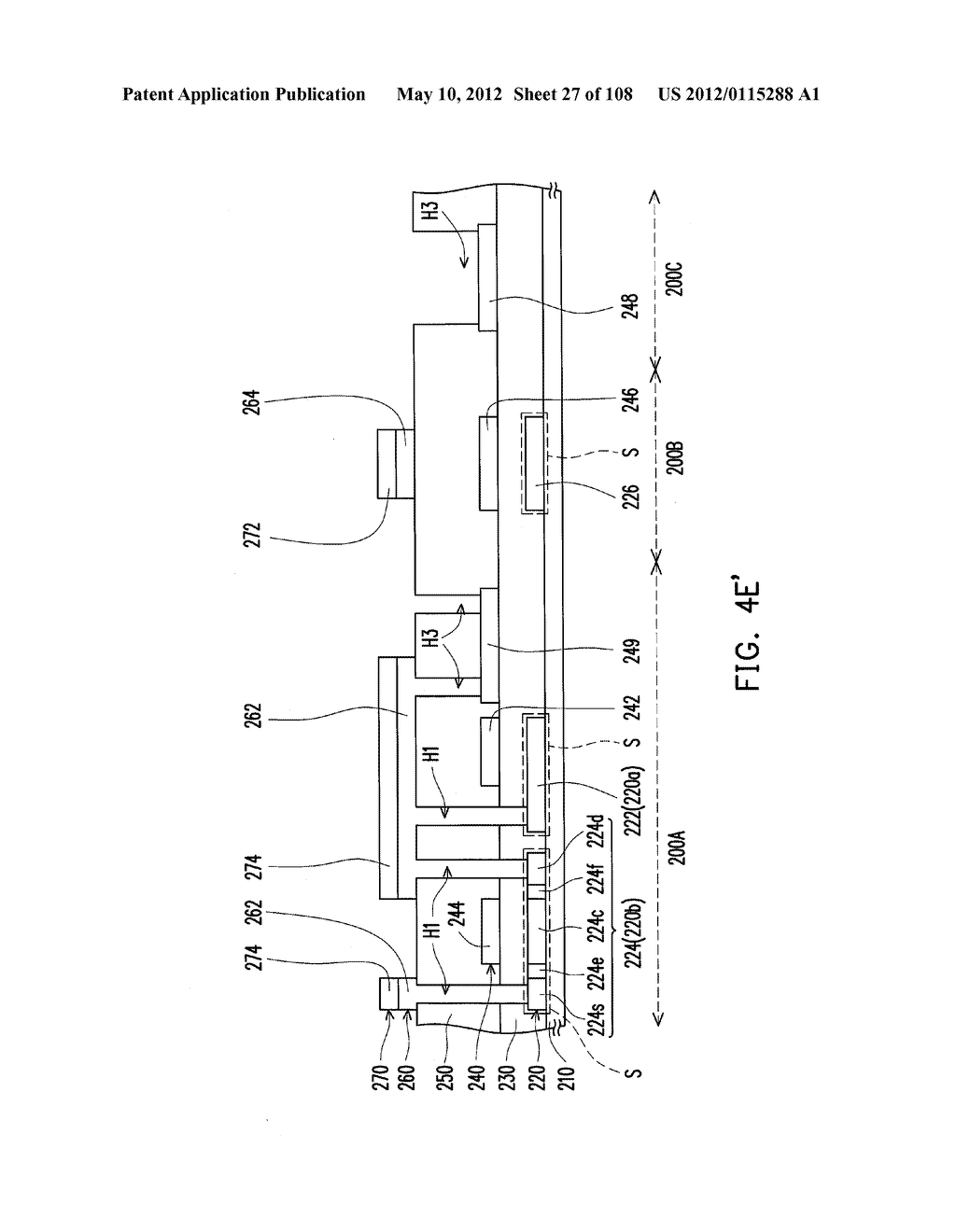 METHOD FOR FABRICATING ACTIVE DEVICE ARRAY SUBSTRATE - diagram, schematic, and image 28
