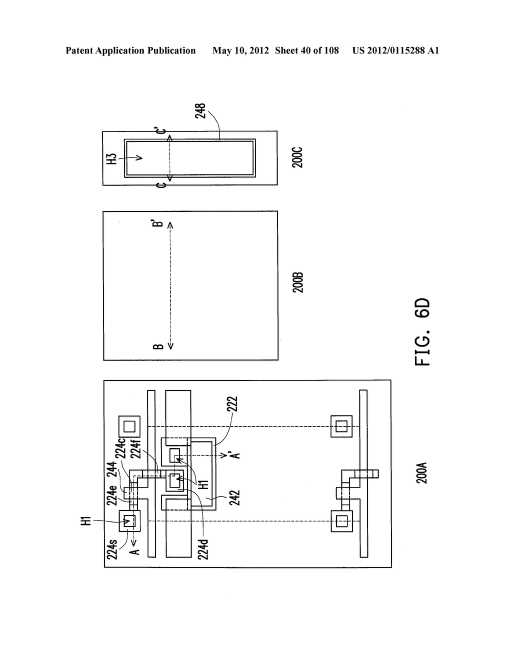 METHOD FOR FABRICATING ACTIVE DEVICE ARRAY SUBSTRATE - diagram, schematic, and image 41