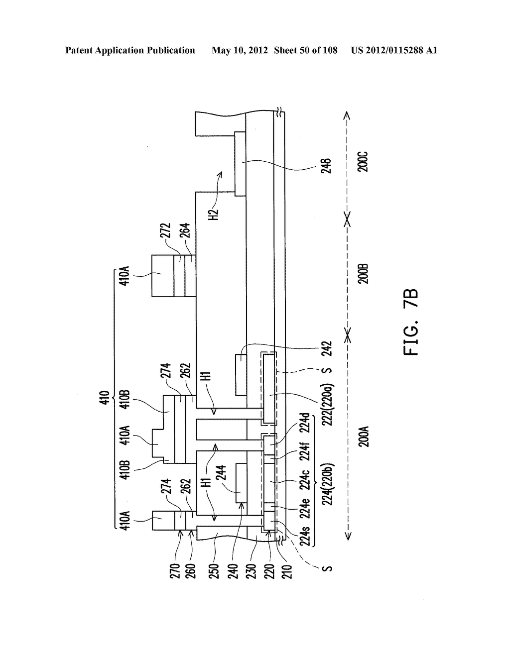 METHOD FOR FABRICATING ACTIVE DEVICE ARRAY SUBSTRATE - diagram, schematic, and image 51