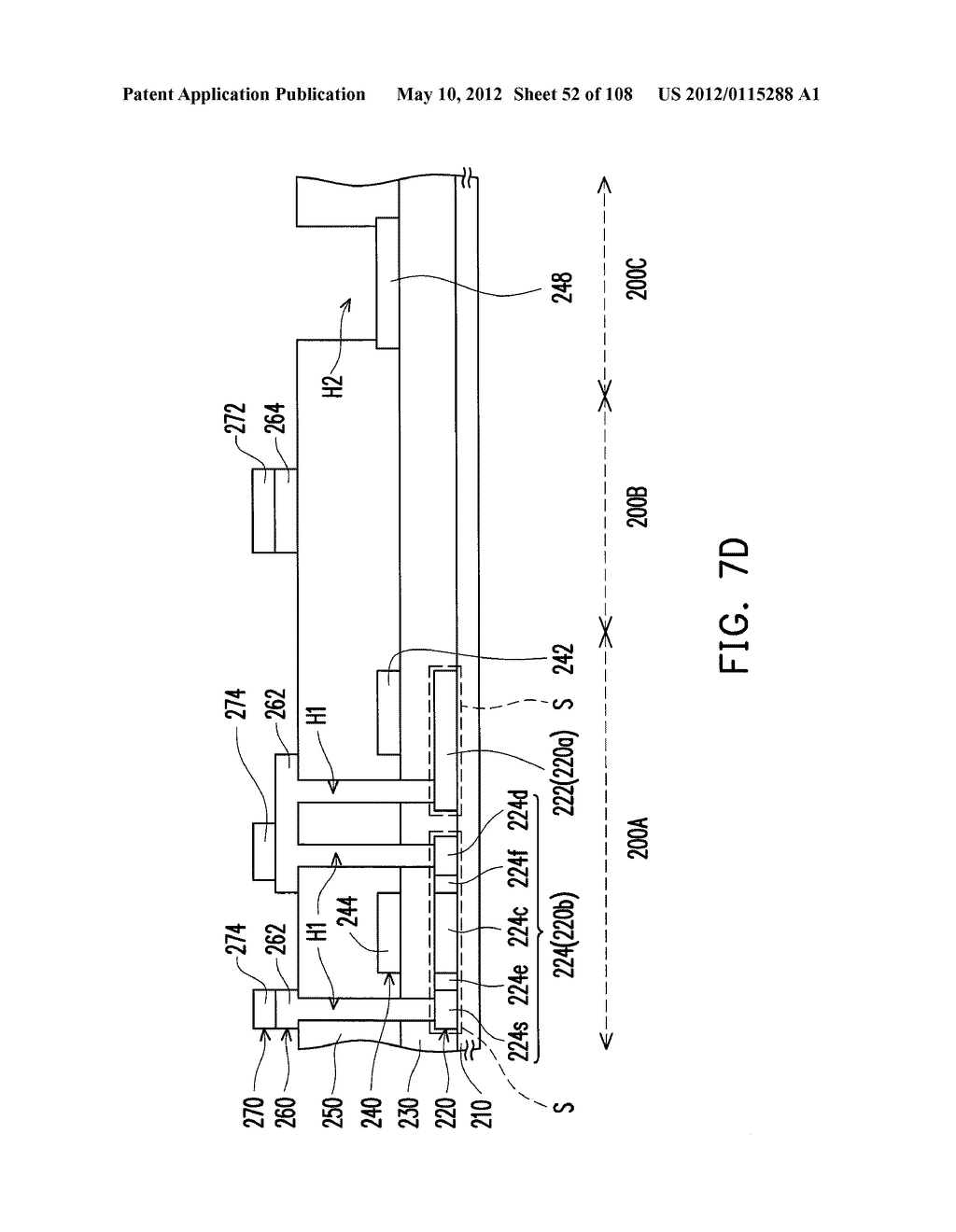 METHOD FOR FABRICATING ACTIVE DEVICE ARRAY SUBSTRATE - diagram, schematic, and image 53