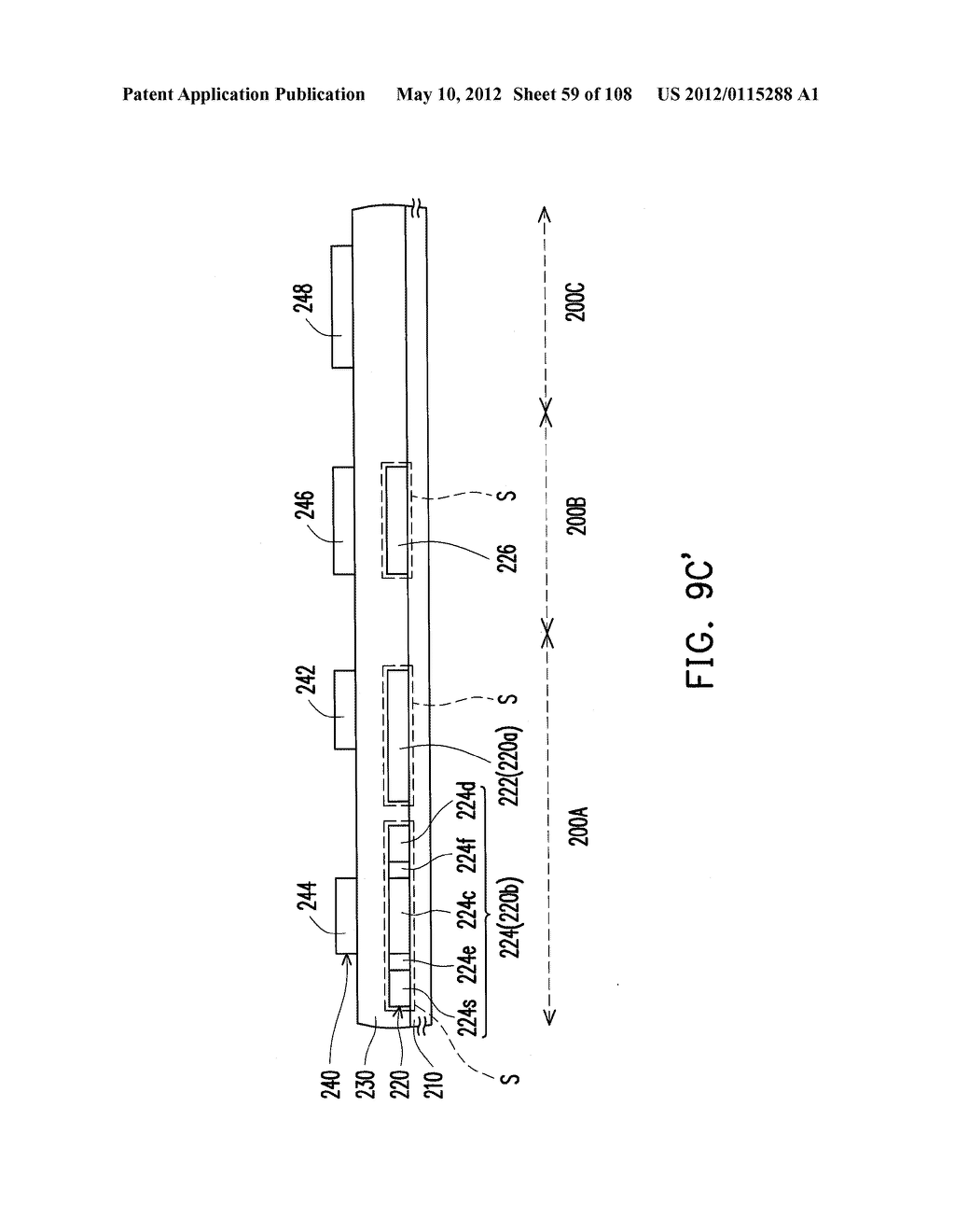 METHOD FOR FABRICATING ACTIVE DEVICE ARRAY SUBSTRATE - diagram, schematic, and image 60