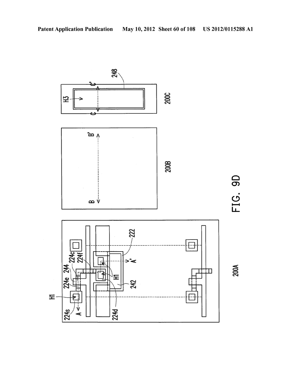 METHOD FOR FABRICATING ACTIVE DEVICE ARRAY SUBSTRATE - diagram, schematic, and image 61