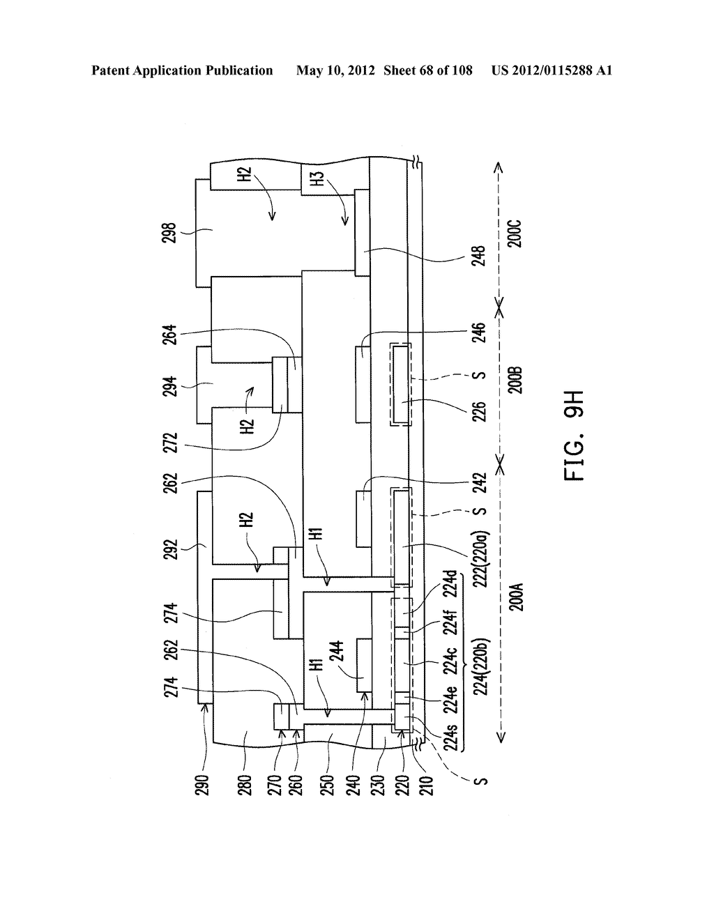 METHOD FOR FABRICATING ACTIVE DEVICE ARRAY SUBSTRATE - diagram, schematic, and image 69